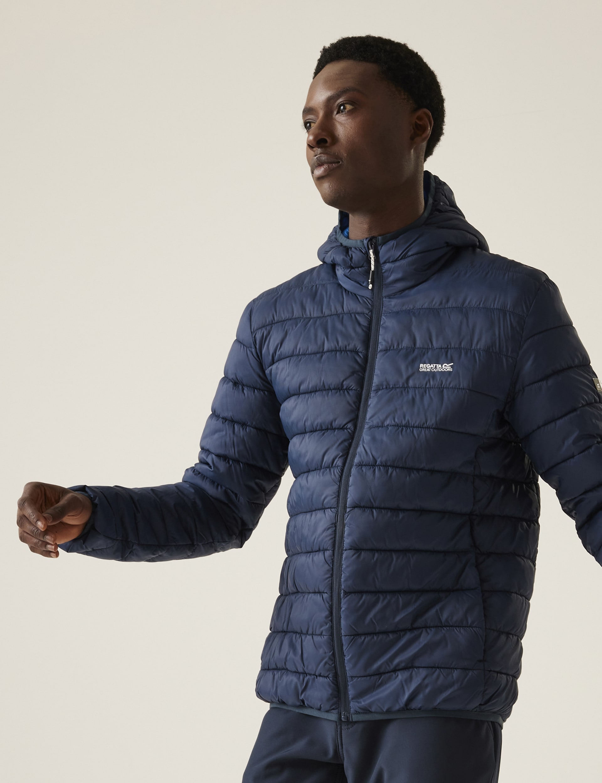 Regatta Men's Marizion Hooded Quilted Puffer Jacket - Navy, Navy