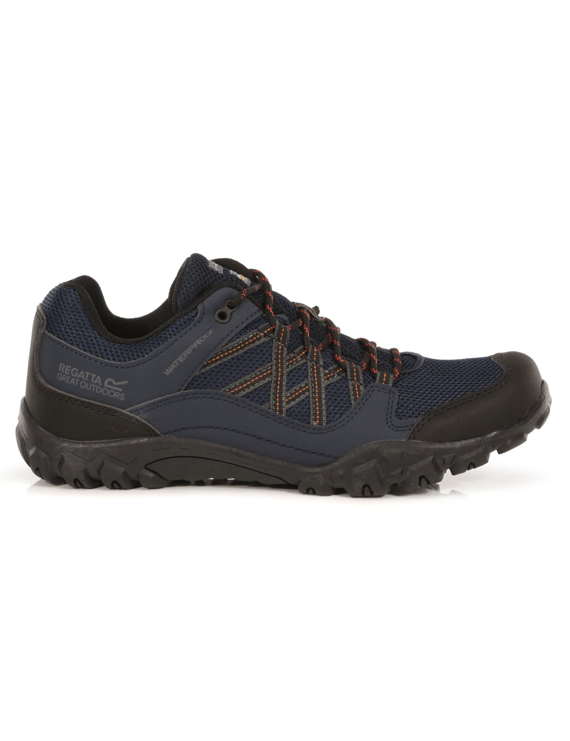 Regatta Men's Edgepoint III Water-Resistant Walking Shoes - 9 - Blue, Blue,Black