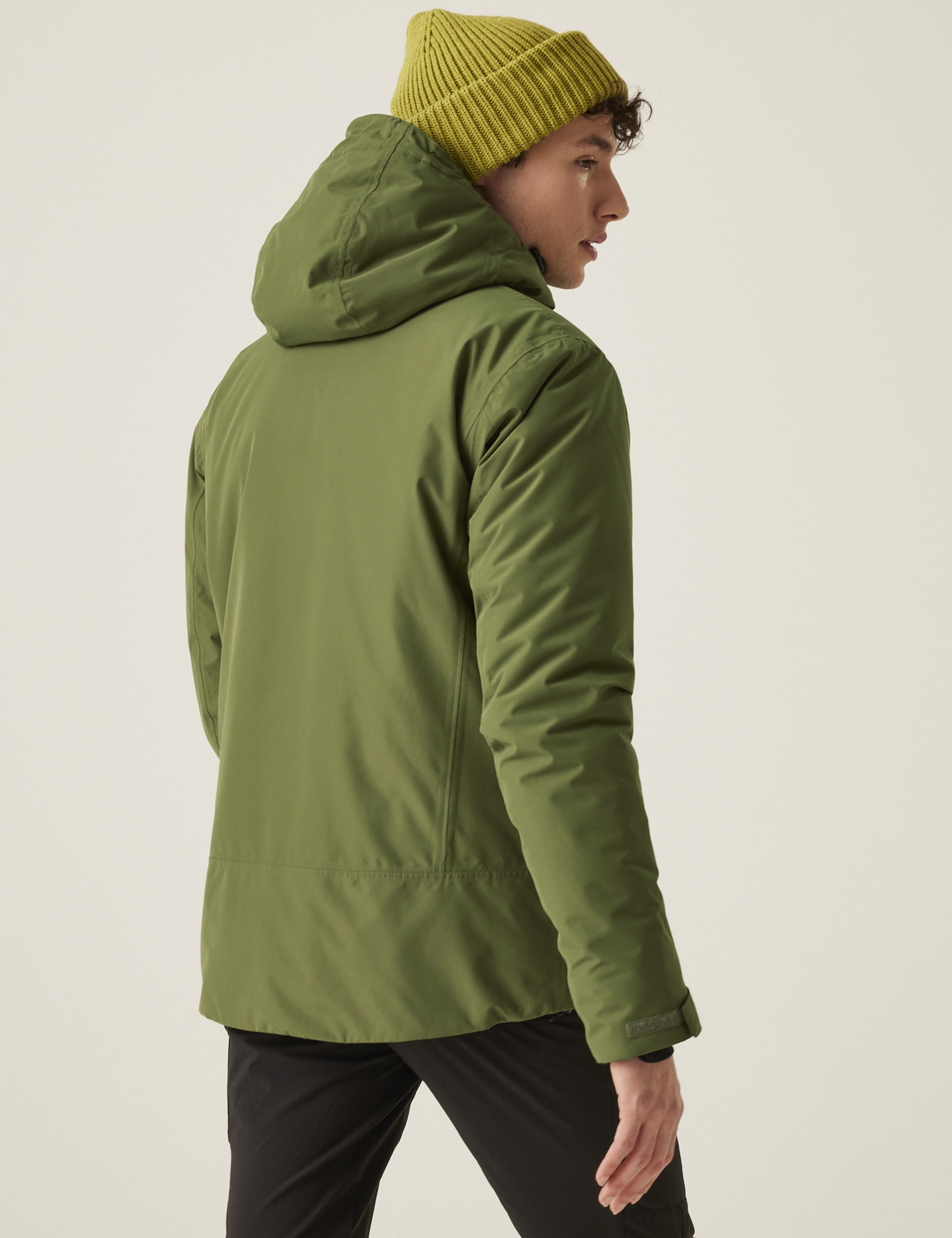 Regatta Men's Frelton Waterproof Hooded Jacket - M - Green, Green,Black