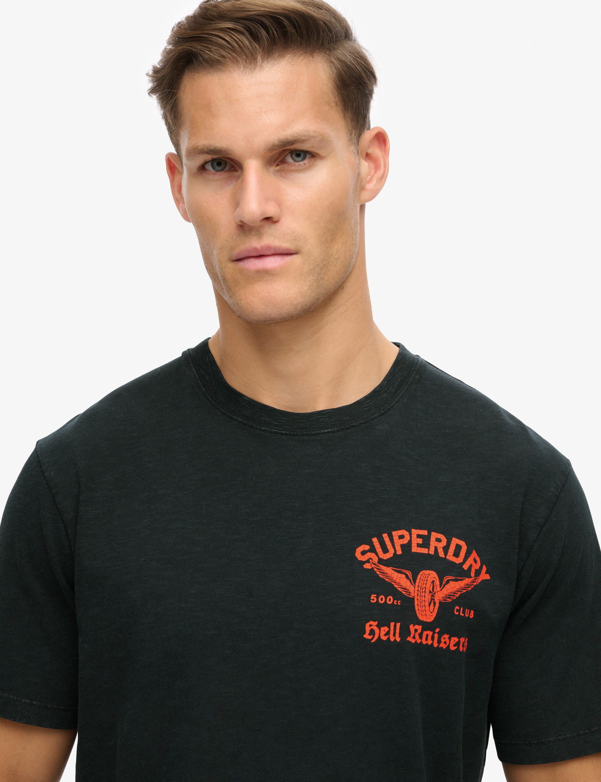 Superdry Men's Pure Cotton Logo T-Shirt - Navy, Navy