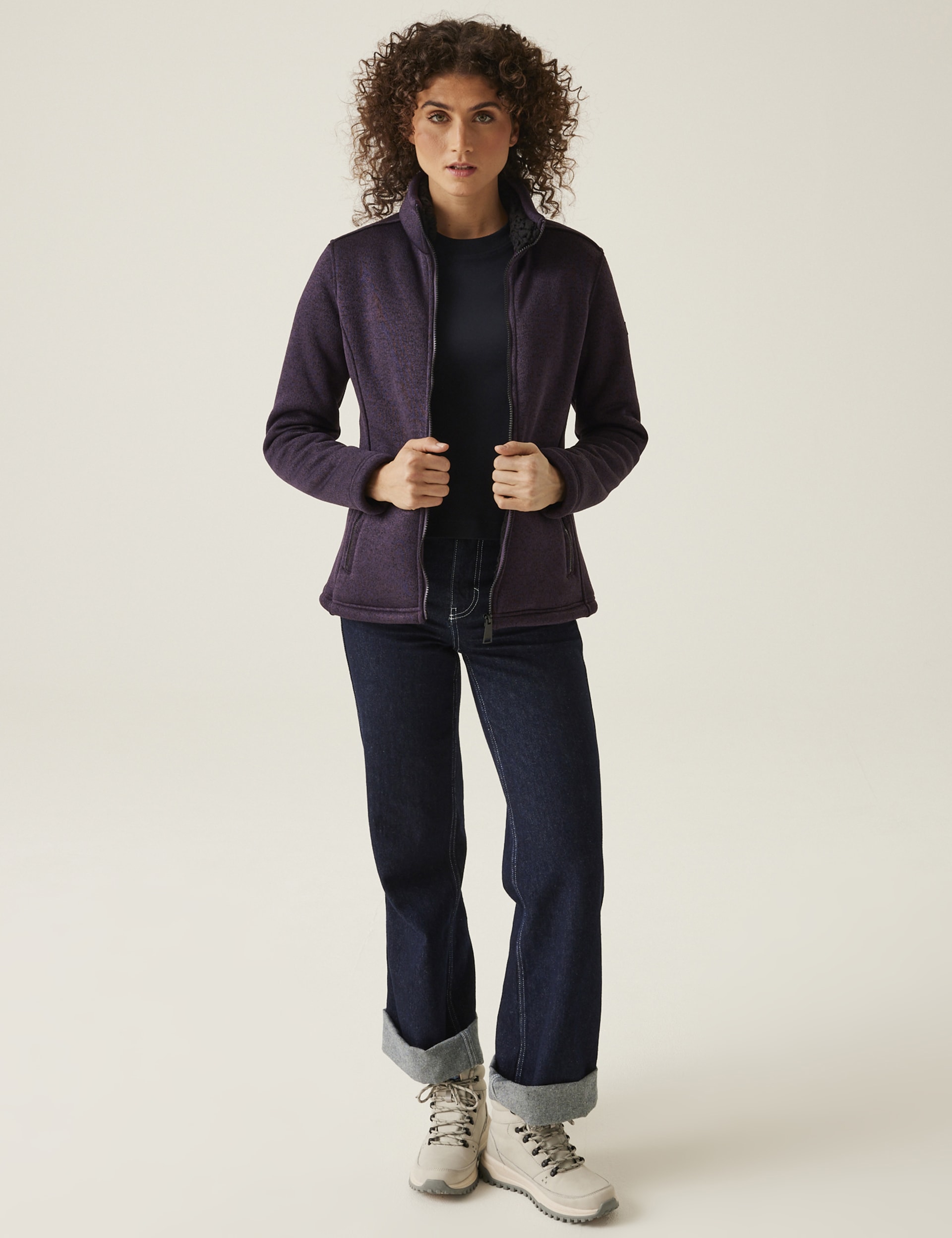 Regatta Women's Razia II Zip Up Funnel Neck Fleece Jacket - 16 - Purple, Purple