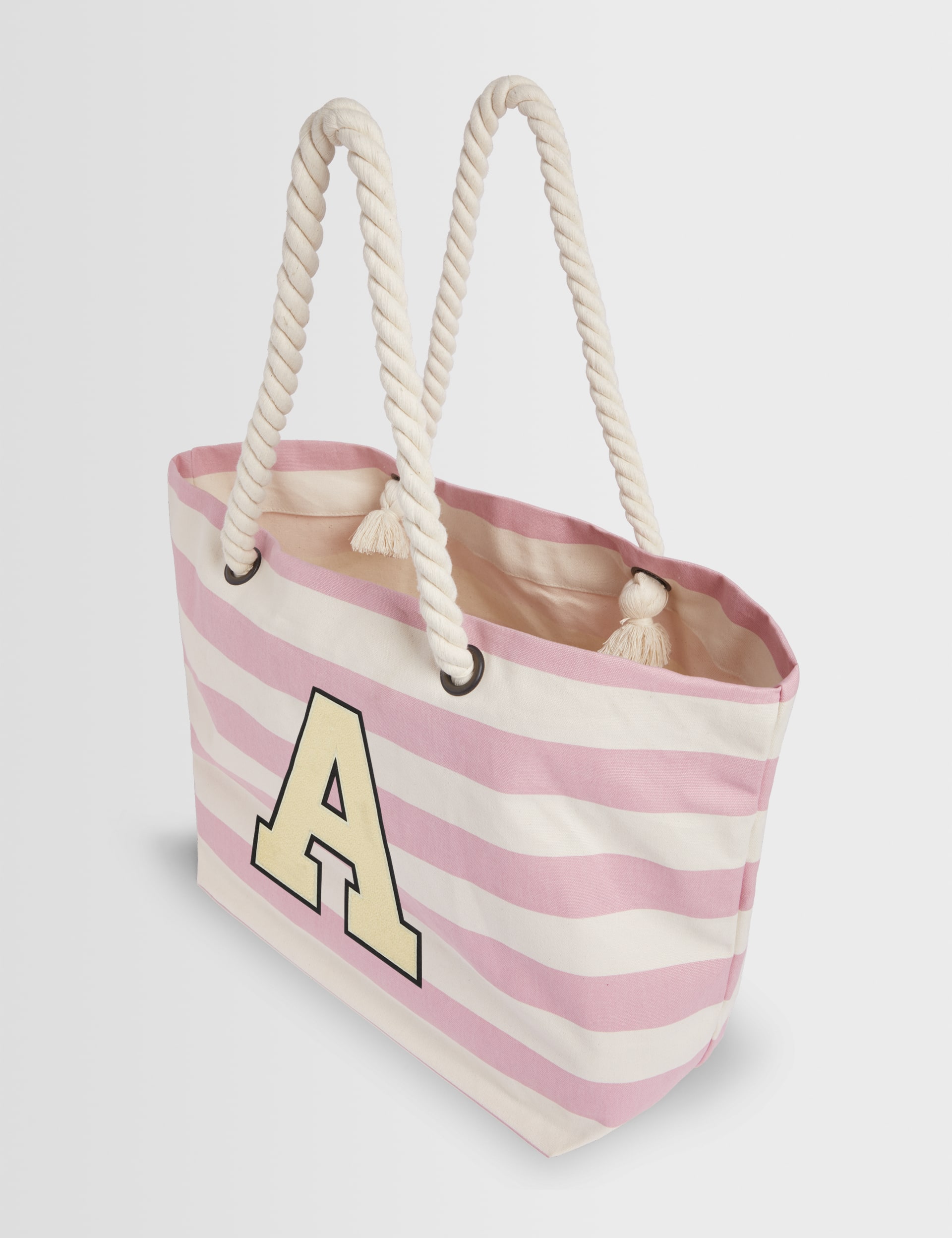 Alphabet Personalised Beach Bag - Pink Mix, Pink Mix