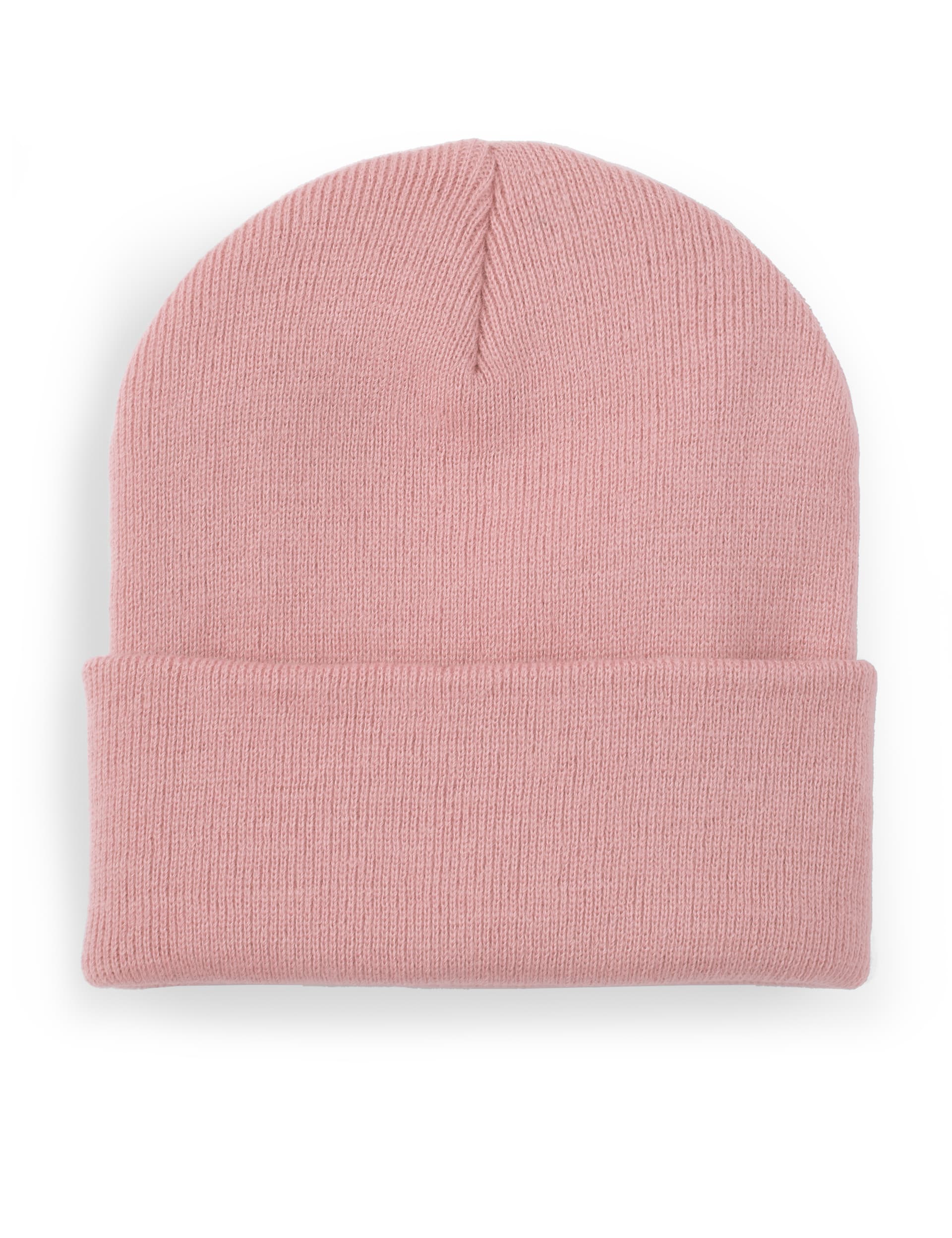 Alphabet Personalised Ladies Cuffed Beanie - Pink, Pink