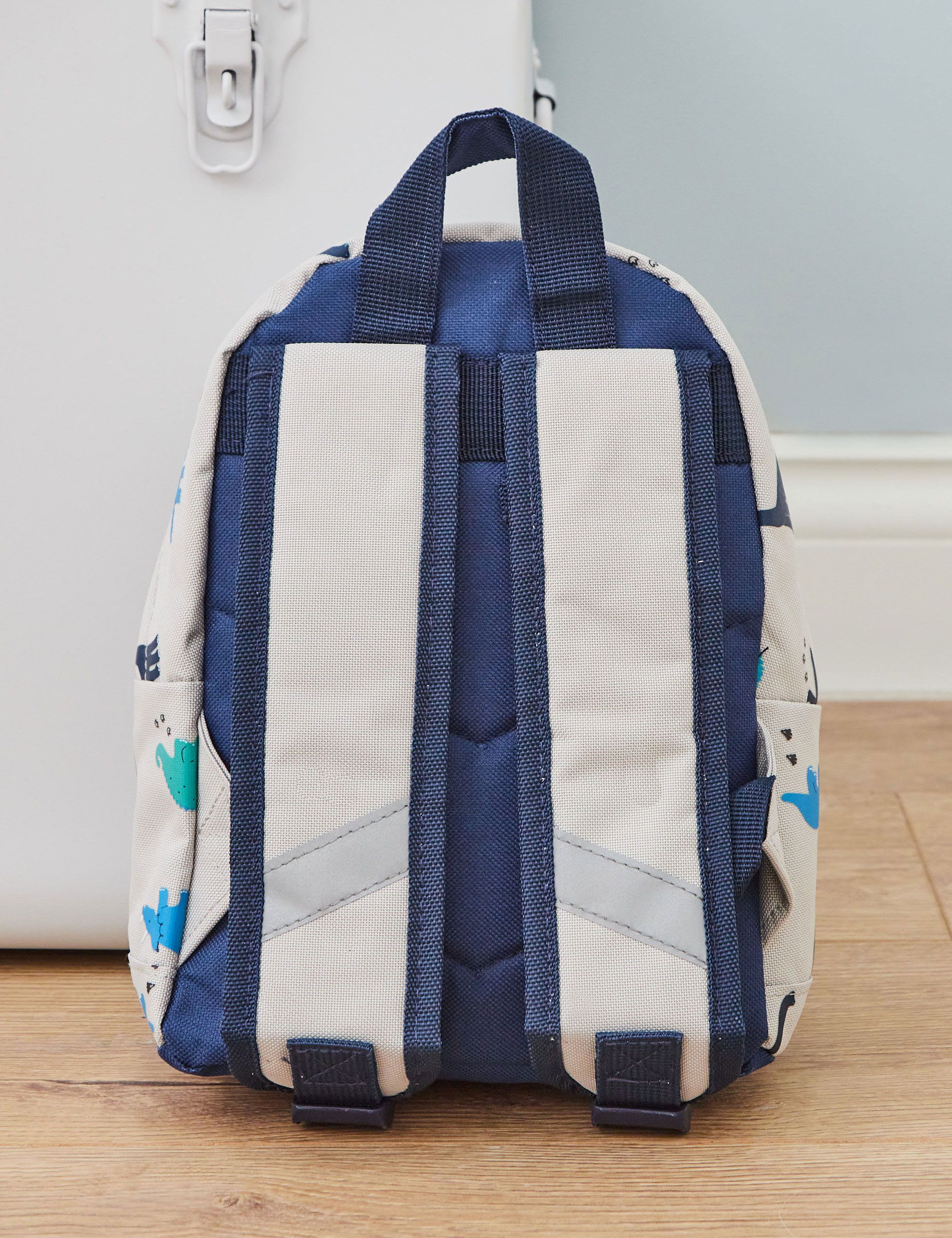 My 1St Years Boys Personalised Grey Dinosaur Mini Backpack - Grey Mix, Grey Mix