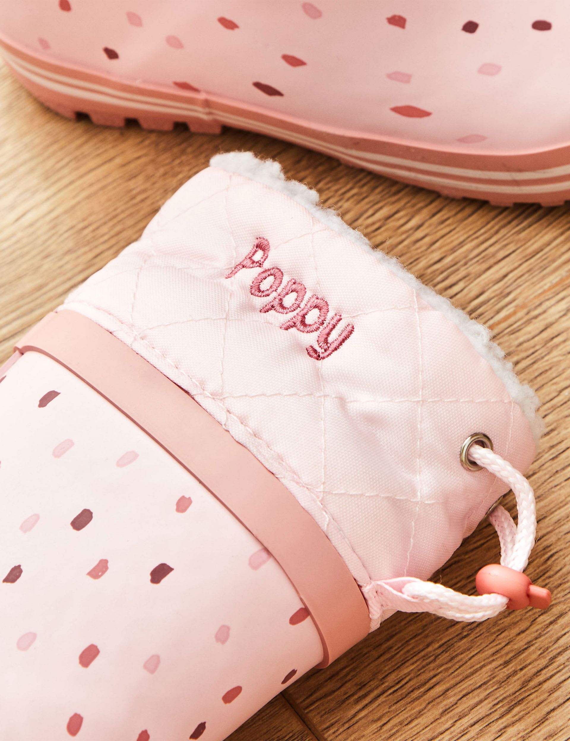 My 1St Years Girls Personalised Pink Spot Wellies (4 Small-10 Small) - 5 S - Pink Mix, Pink Mix