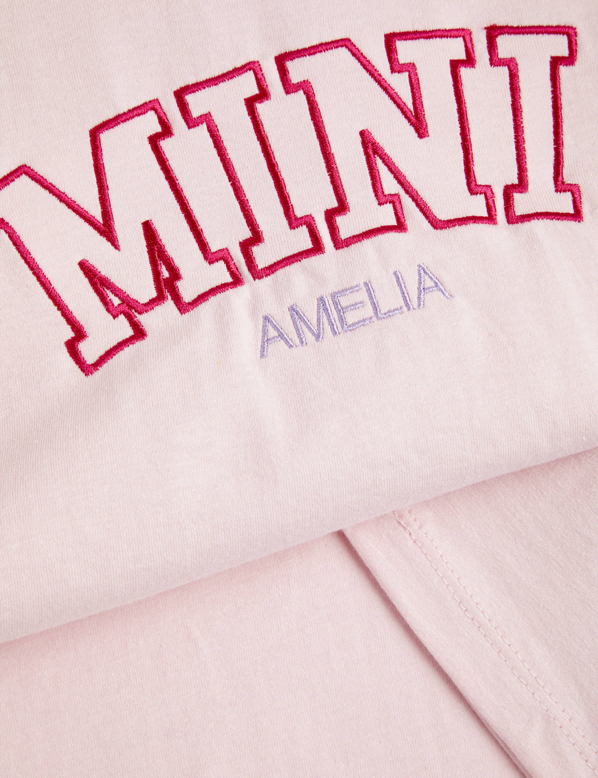 Dollymix Girls Personalised Mini Logo T-shirt (1-12 Yrs) - 1-2Y - Pink Mix, Pink Mix