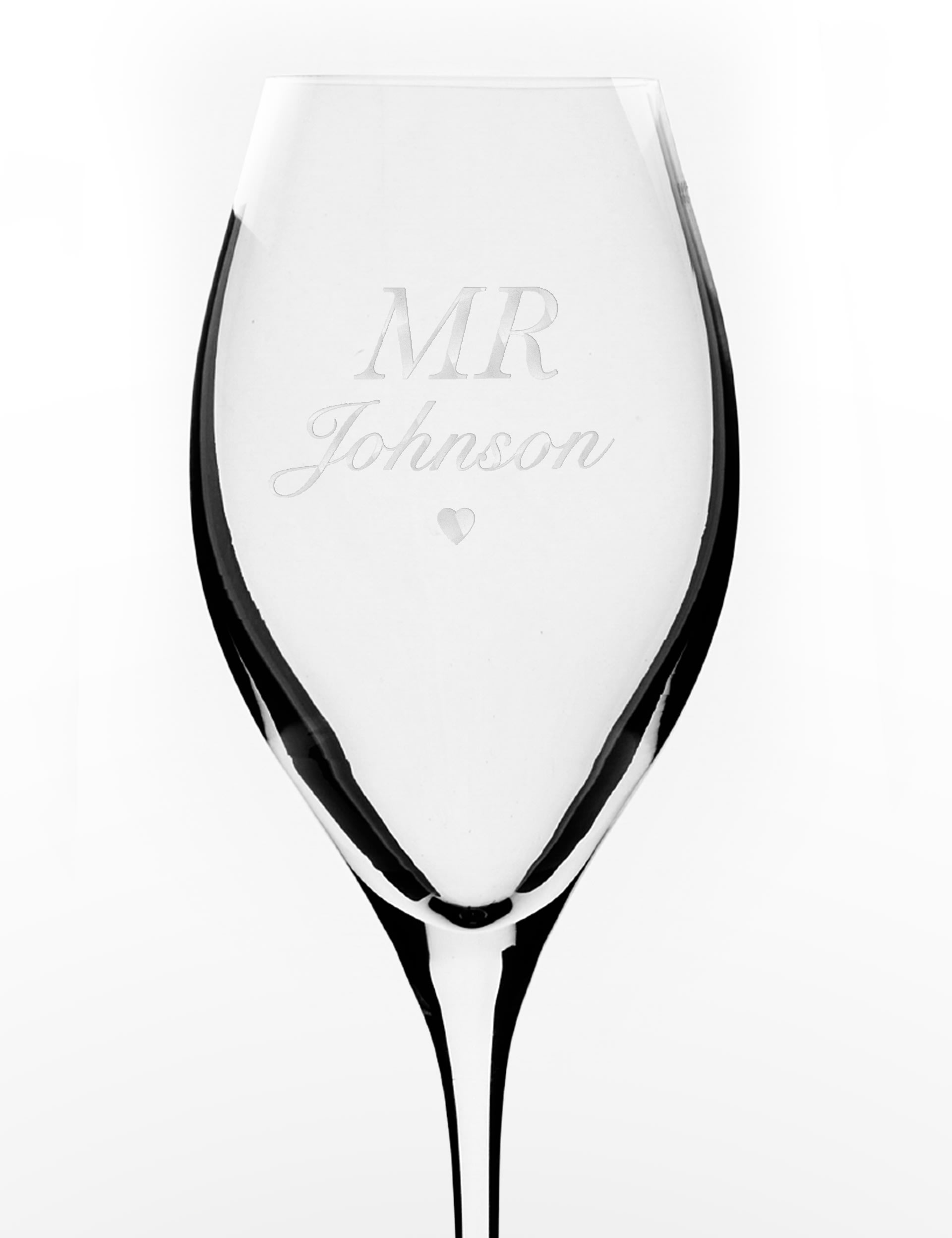 Dollymix Personalised Mr Prosecco Glass - Clear, Clear