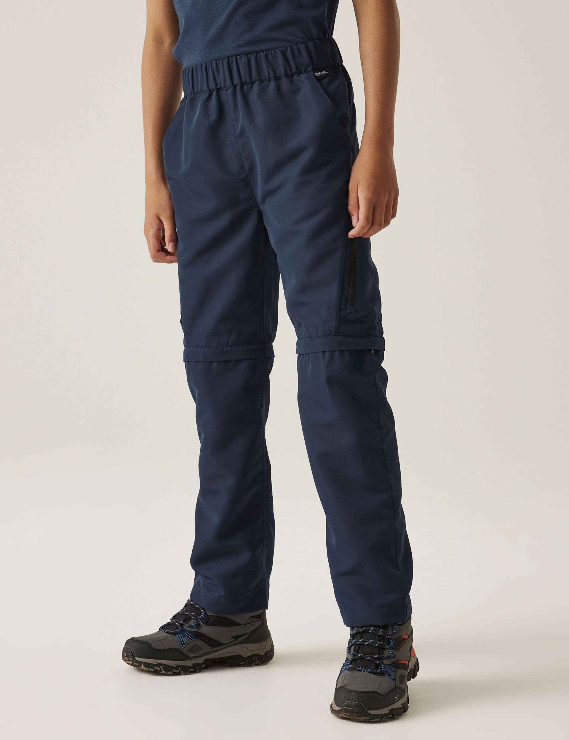 Regatta Boys Sorcer III Zip Off Active Trousers (3-13 Yrs) - 9-10Y - Blue, Blue