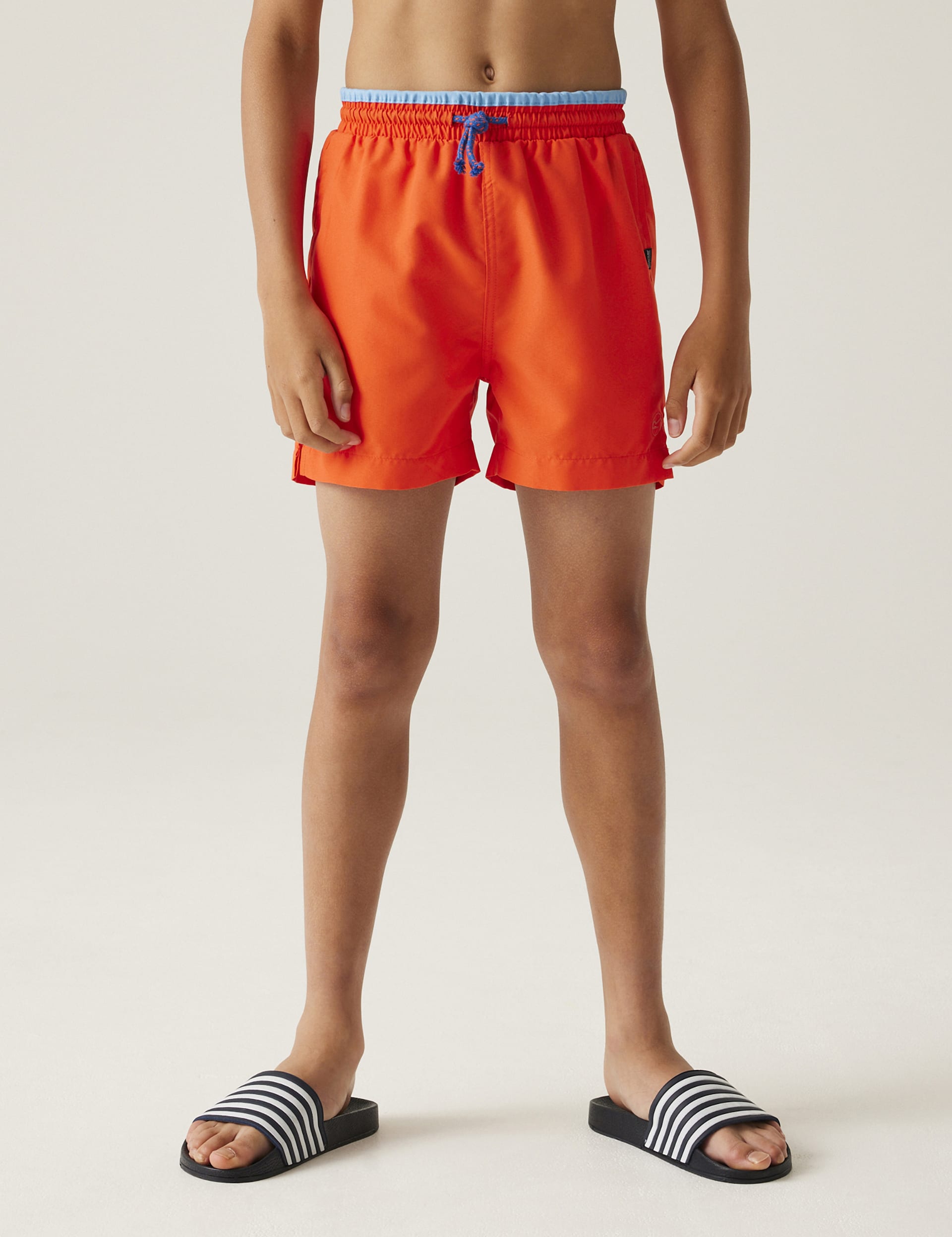 Regatta Boys Skander III Swim Shorts (3-13 Yrs) - 3-4 Y - Orange, Orange,Orange Mix