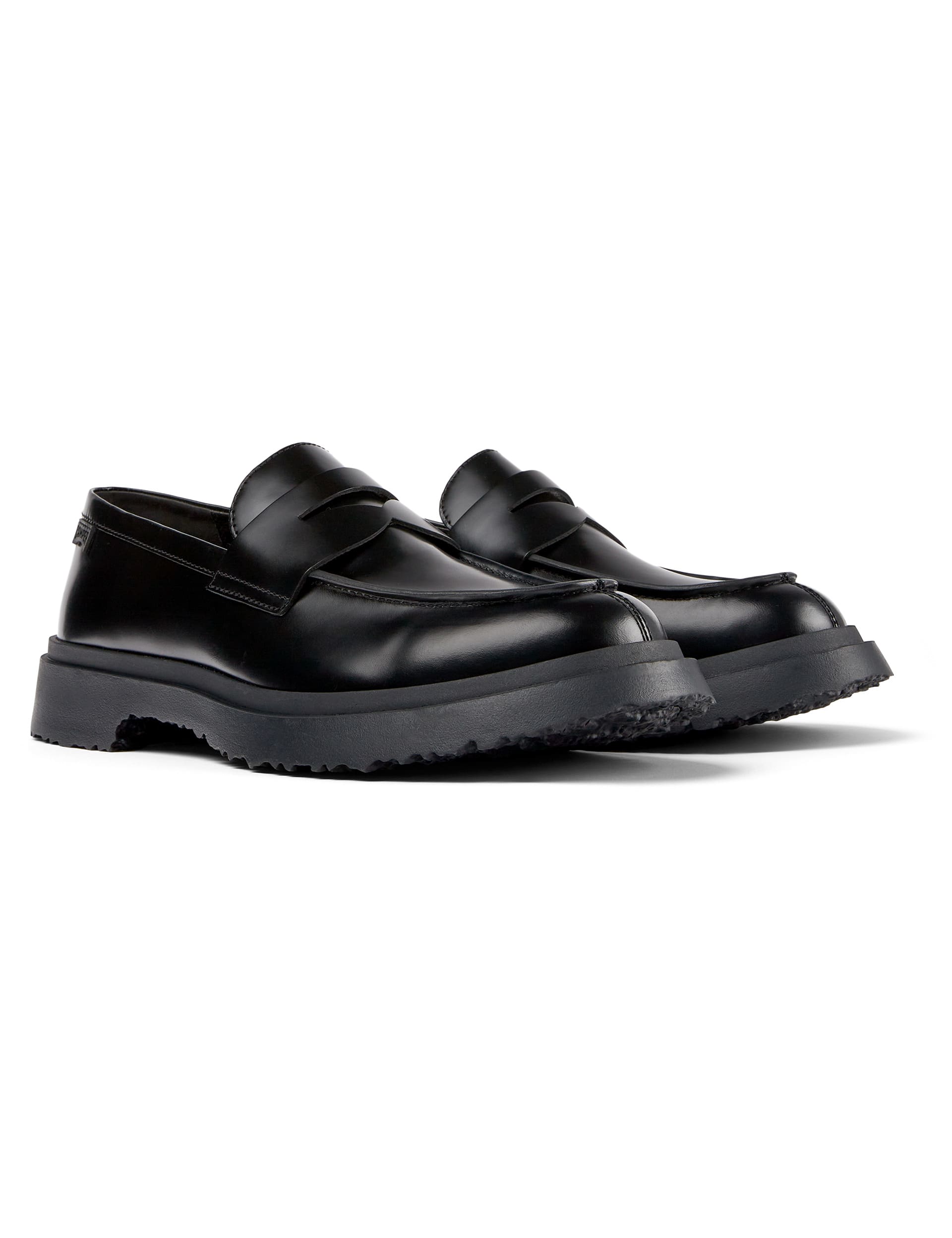 Camper Men's Leather Loafers - 10 - Black, Black