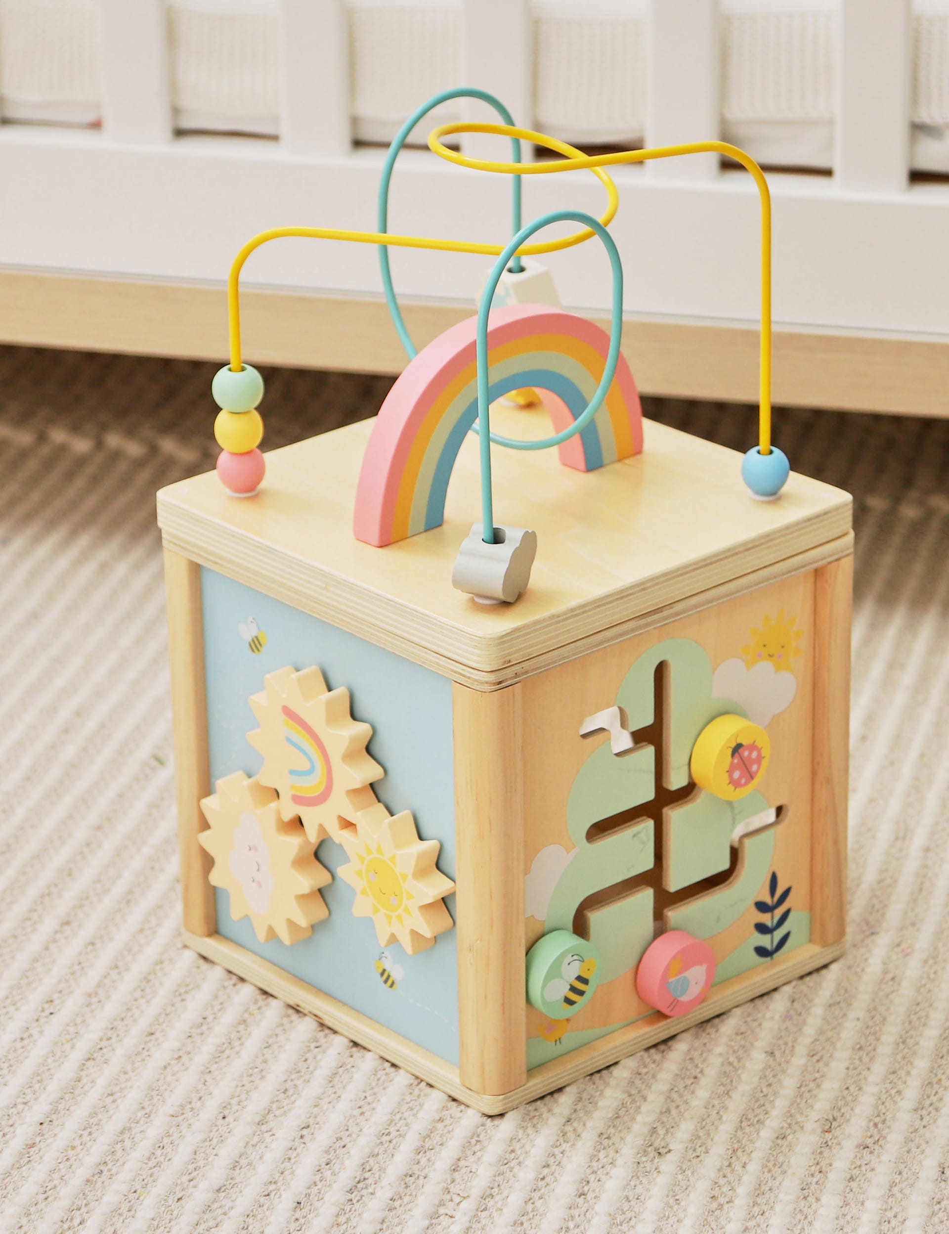 My 1St Years Personalised Wooden Activity Cube Toy - Multi, Multi