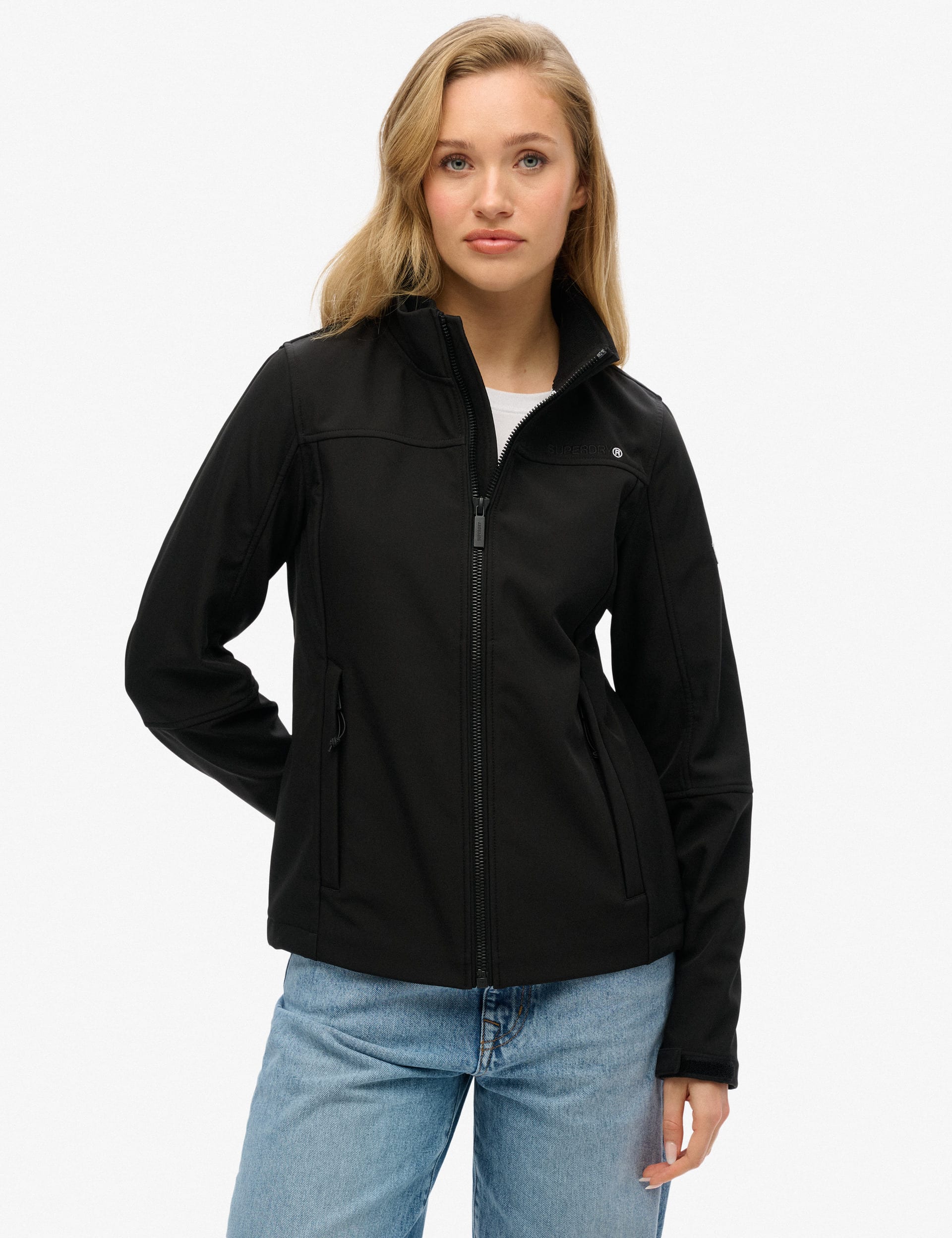 Superdry Women's Softshell Jacket - 12 - Black, Black