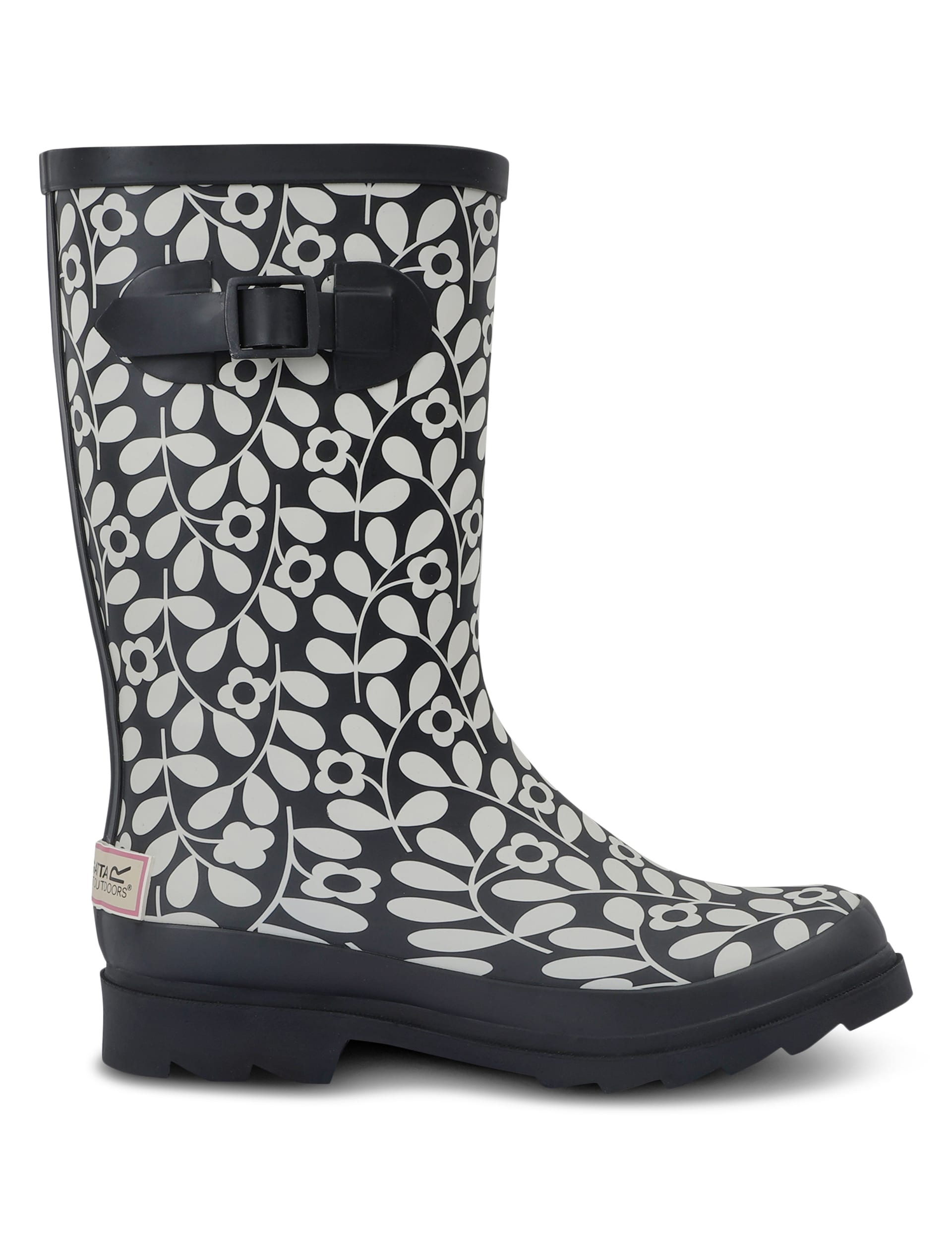 Regatta Women's Orla Kiely Floral Wellies - 5 - Black, Black