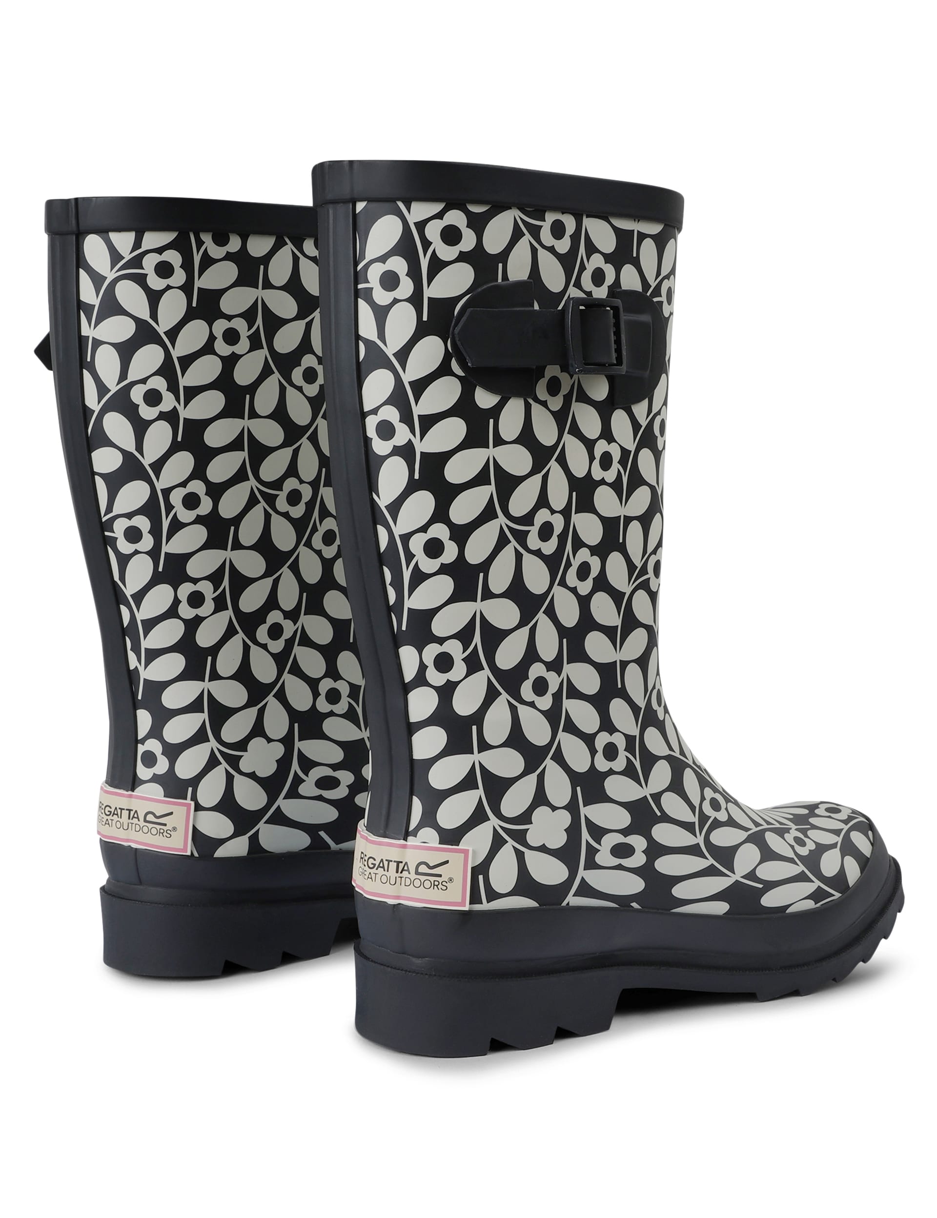 Regatta Women's Orla Kiely Floral Wellies - 5 - Black, Black