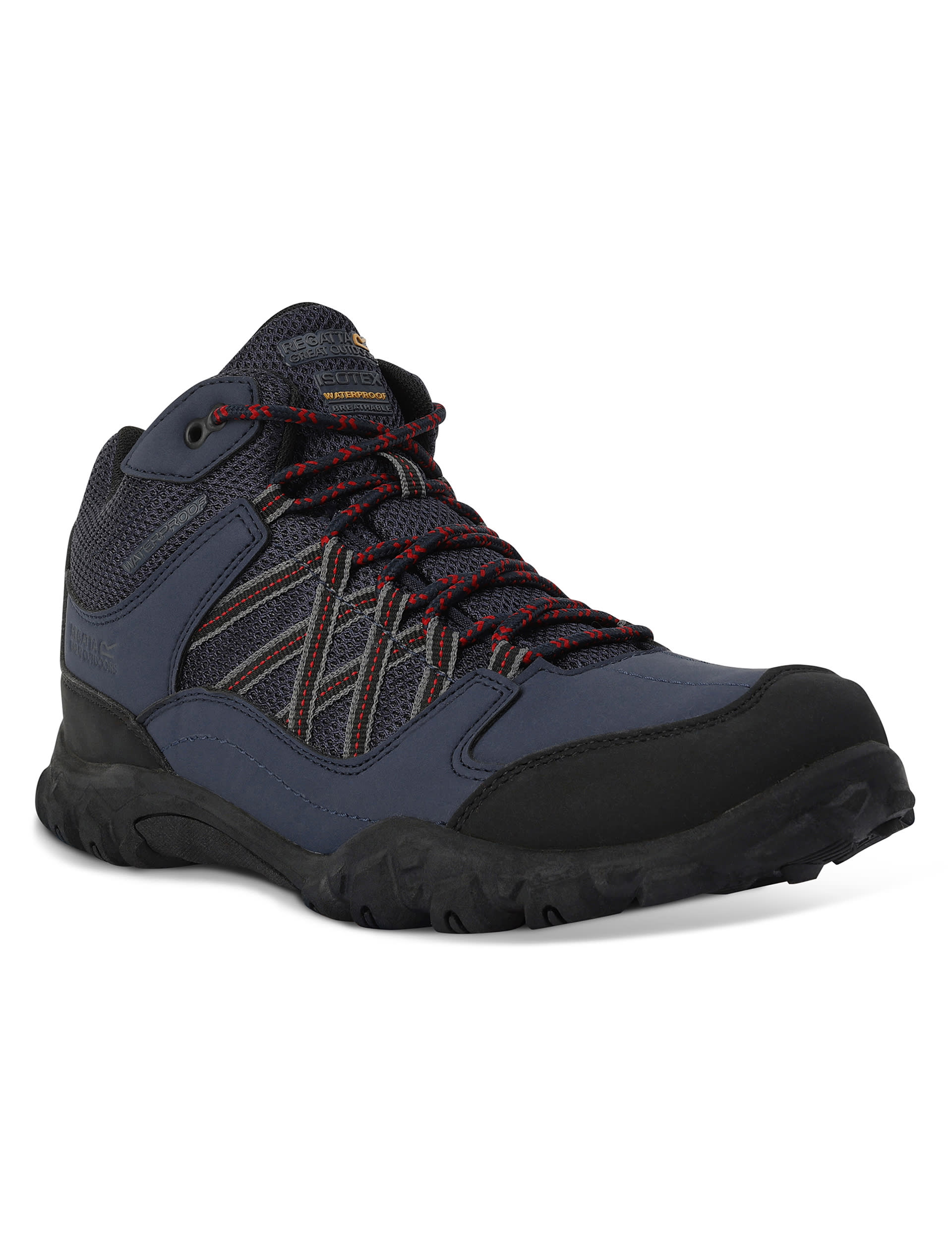 Regatta Men's Edgepoint Waterproof Mid Walking Boots - 9 - Blue, Blue