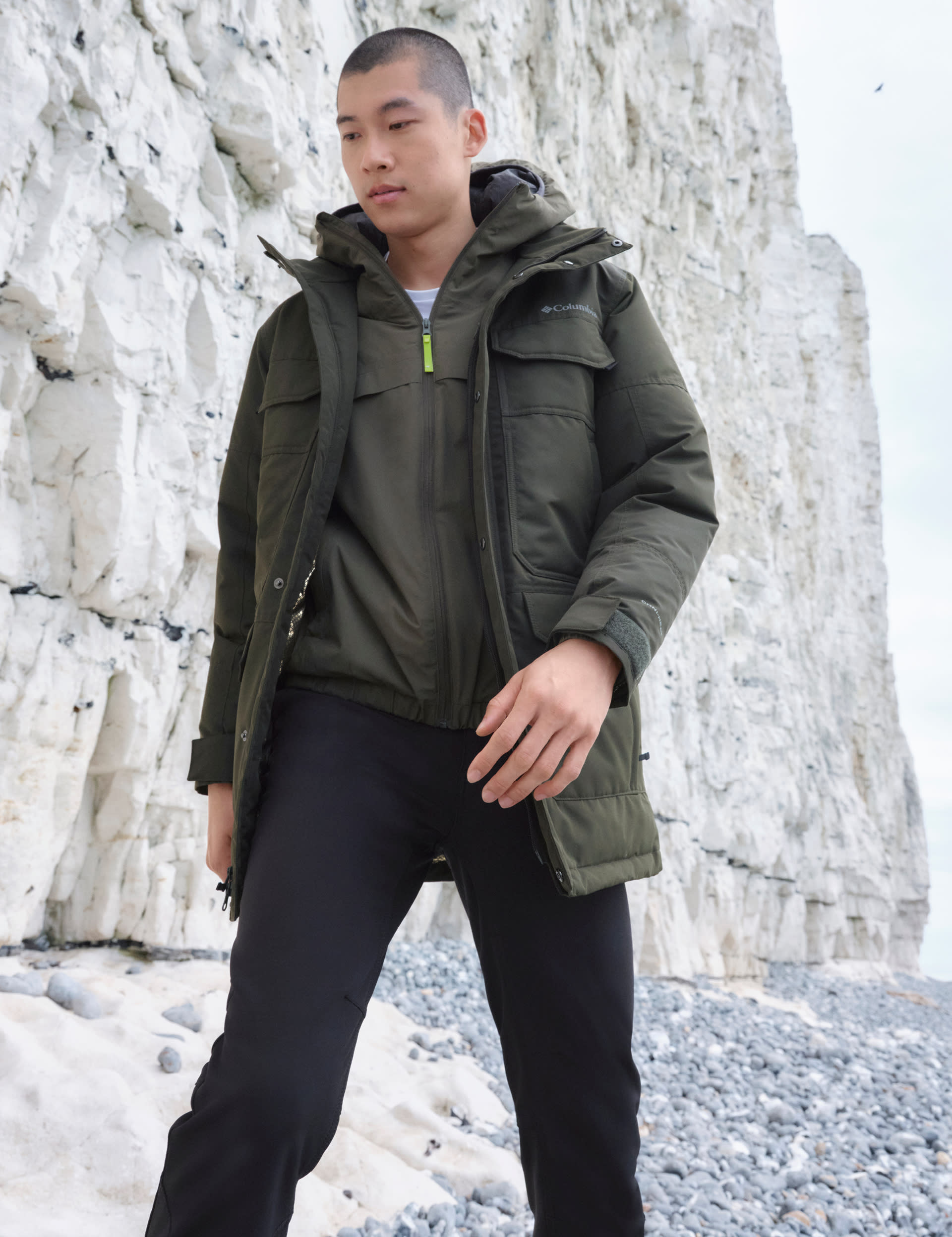 Columbia Men's Landroamer II Waterproof Parka Jacket - Dark Green, Dark Green