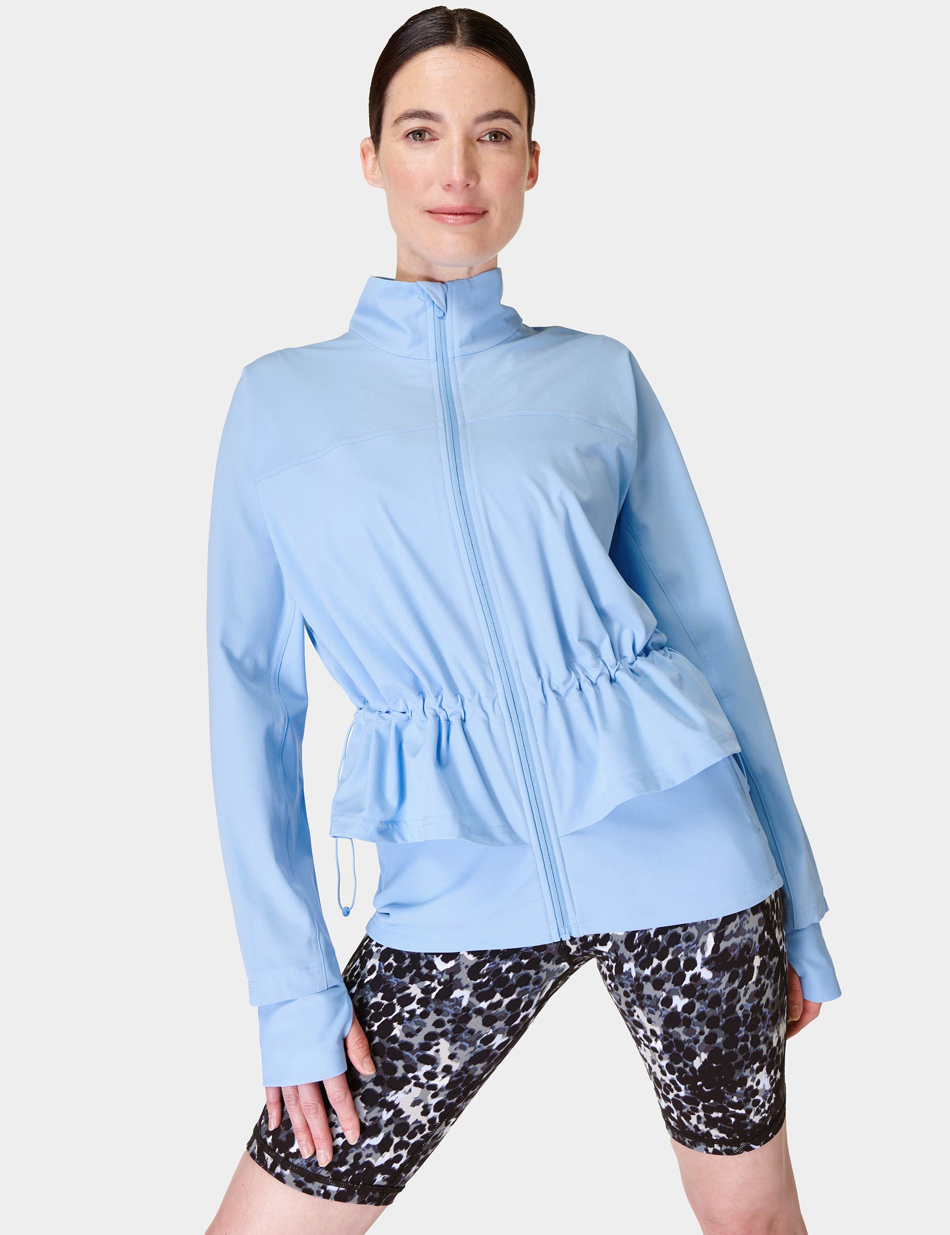 Sweaty Betty Women's Fast Lane Running Jacket - XL - Light Blue, Light Blue