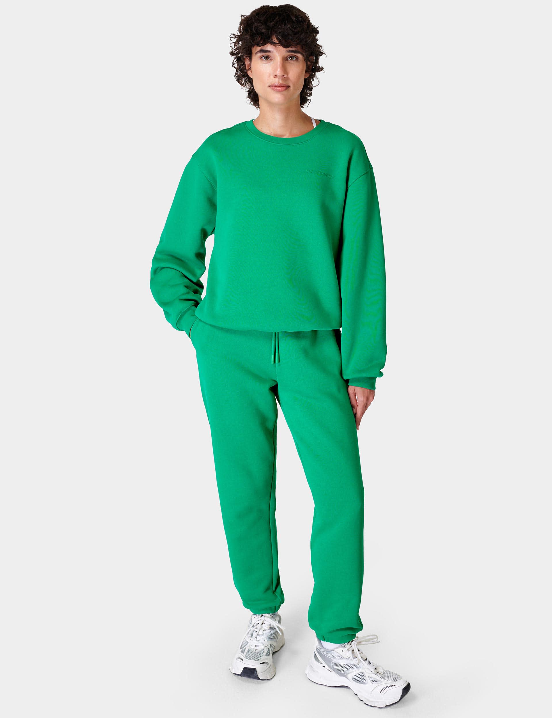 Sweaty Betty Women's Elevated Cotton Rich Sweatshirt - M - Green, Green