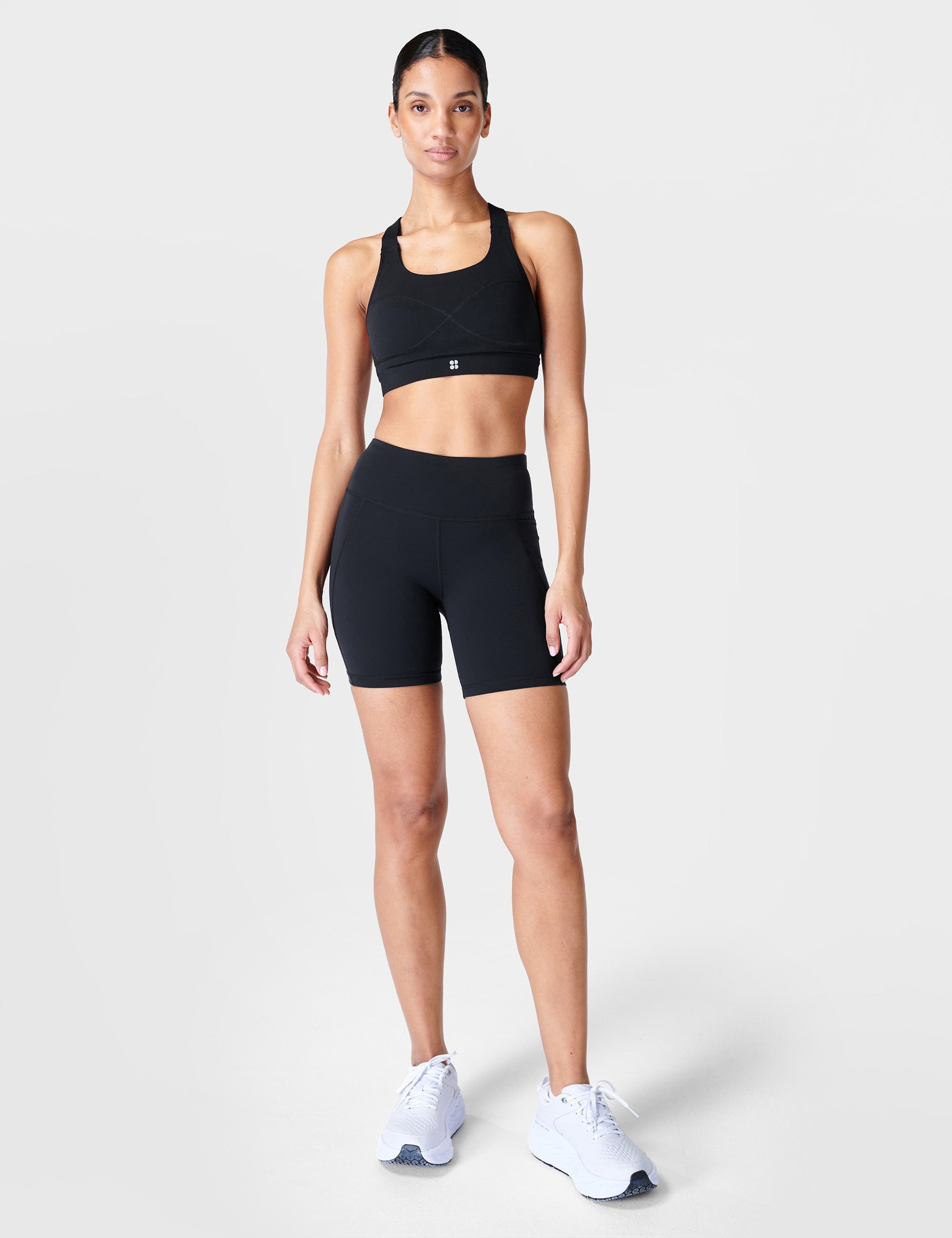 Sweaty Betty Women's Power 6 Biker Gym Shorts - Black, Black Mix,Navy,Black