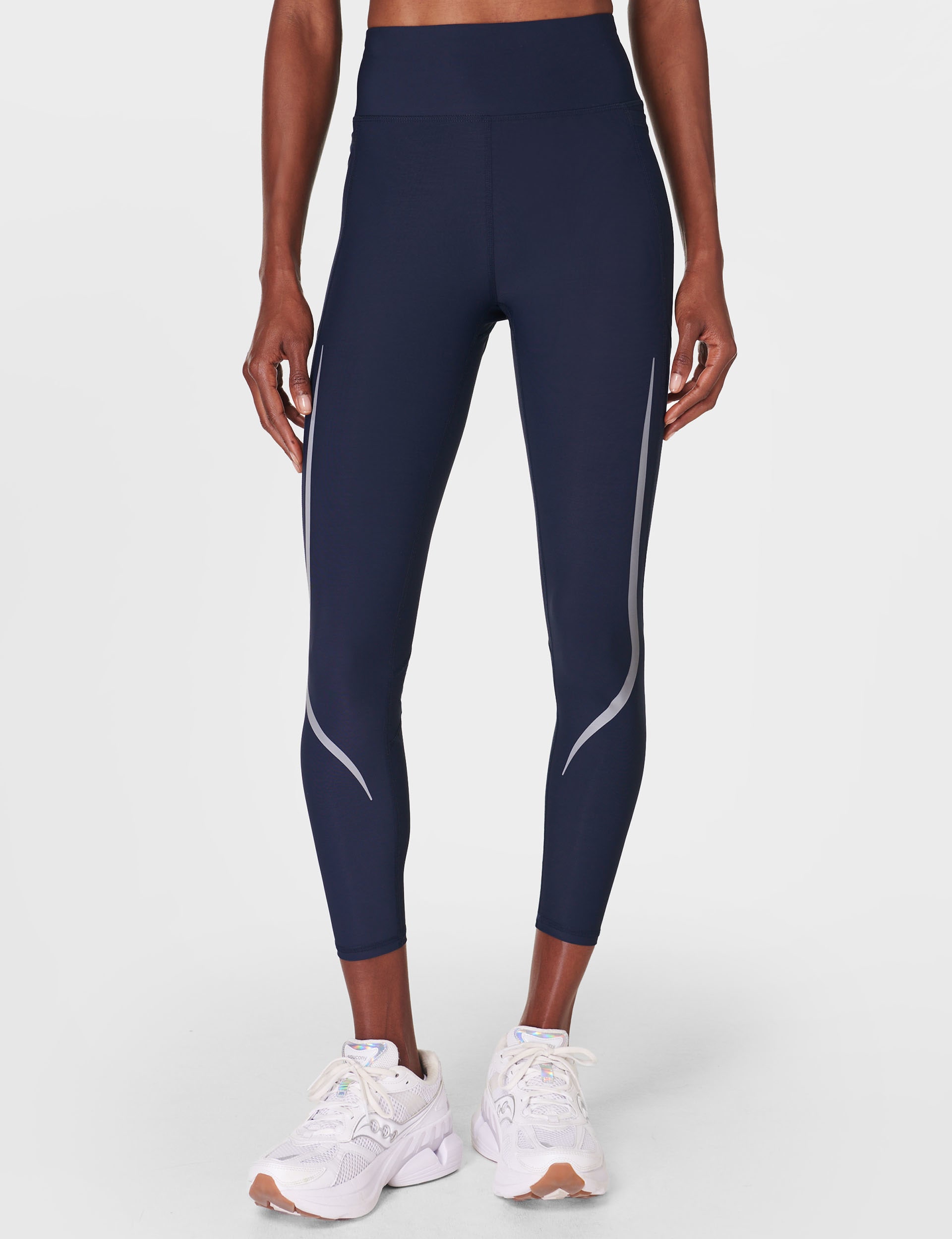 Sweaty Betty Women's Zero Gravity Illuminate 7/8 Running Leggings - Navy, Navy