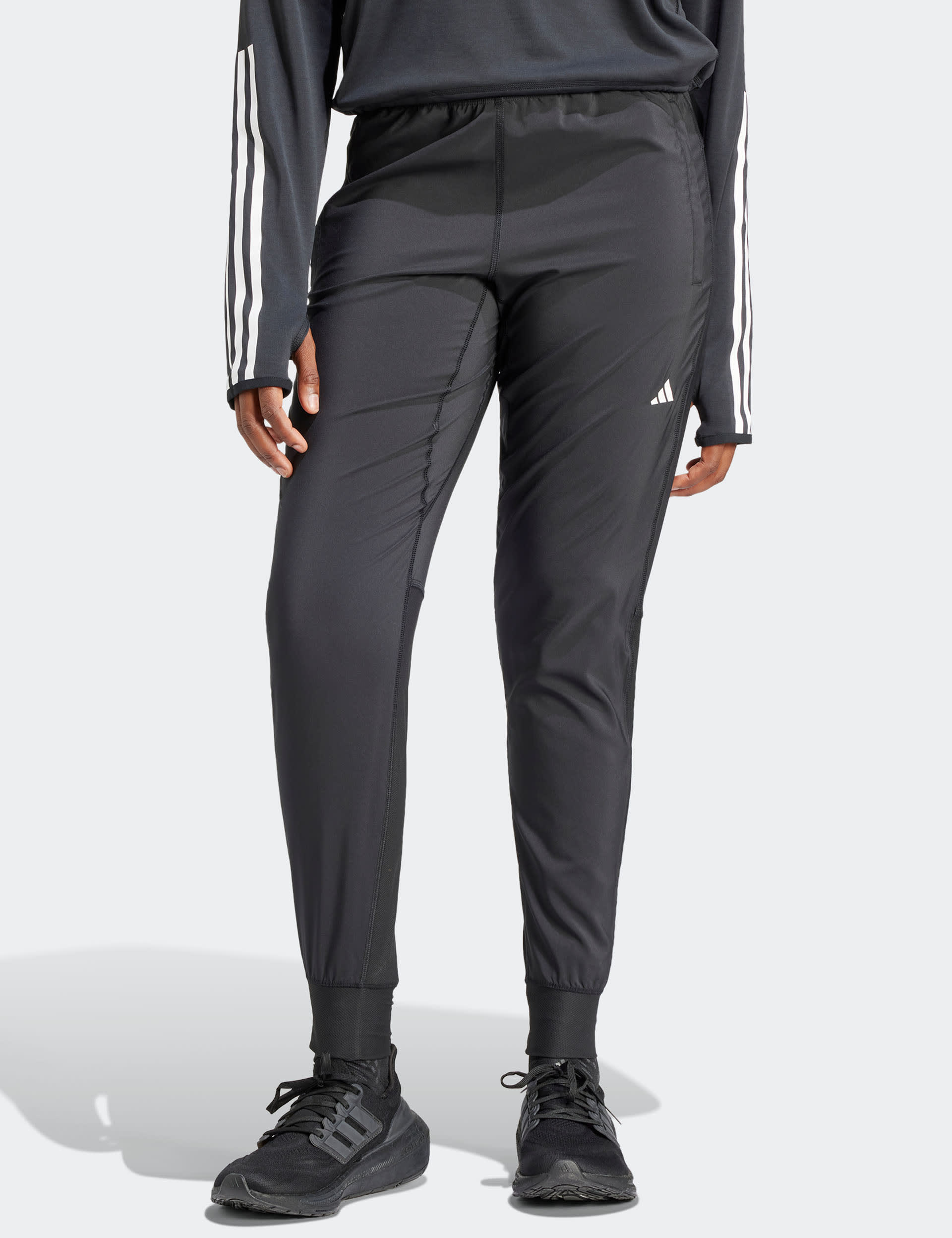 Adidas Women's Own The Run Cuffed Slim Fit Joggers - XL - Black, Black