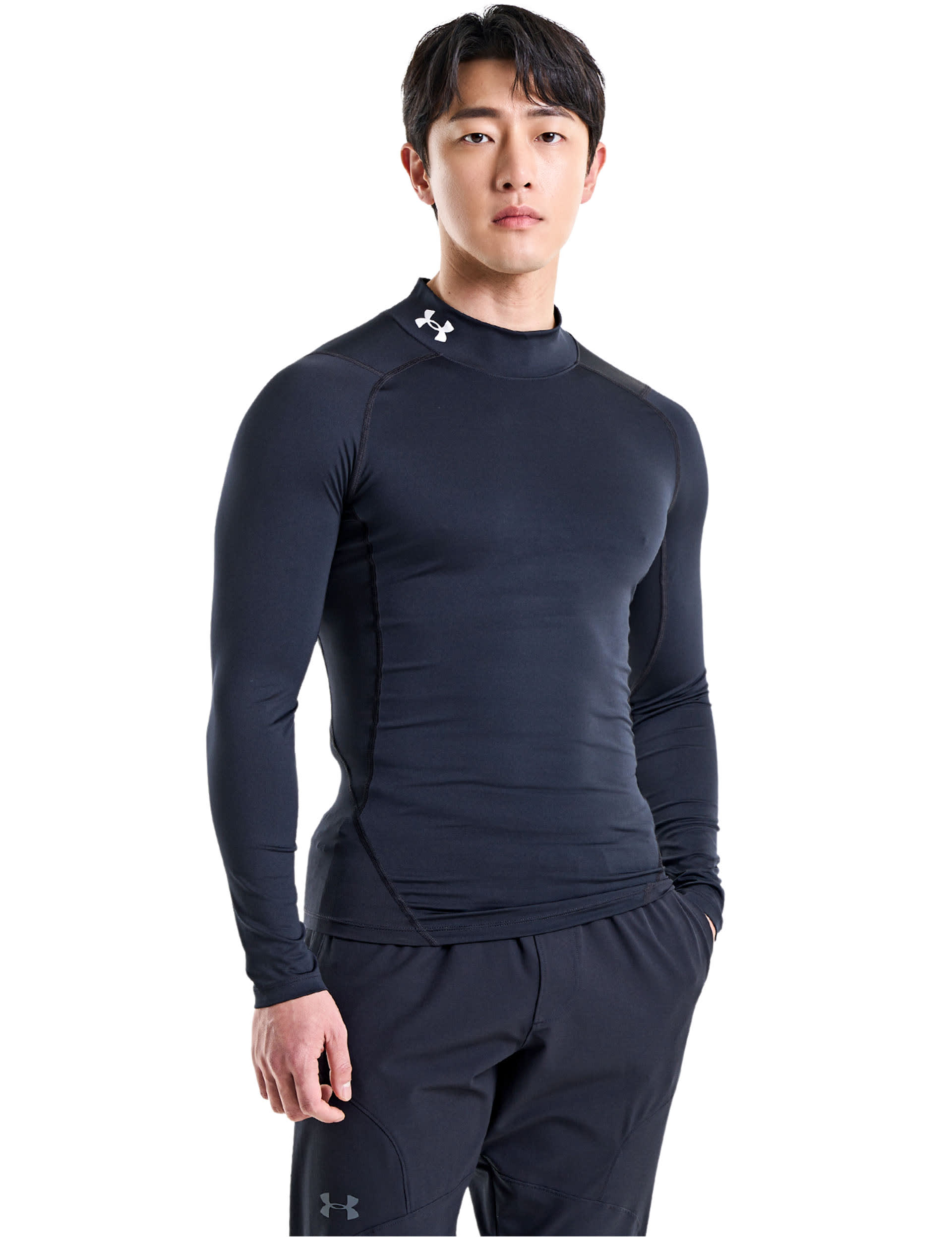 Under Armour Men's HeatGear Long Sleeve Base Layer Top - M - Black, Black