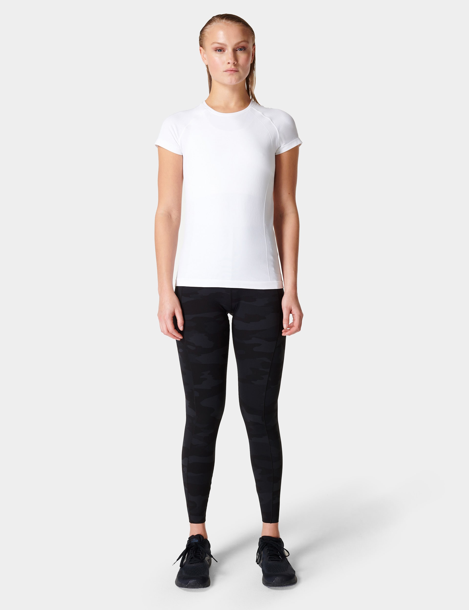 Sweaty Betty Women's Athlete Seamless Fitted T-Shirt - White, White,Teal Green,Black