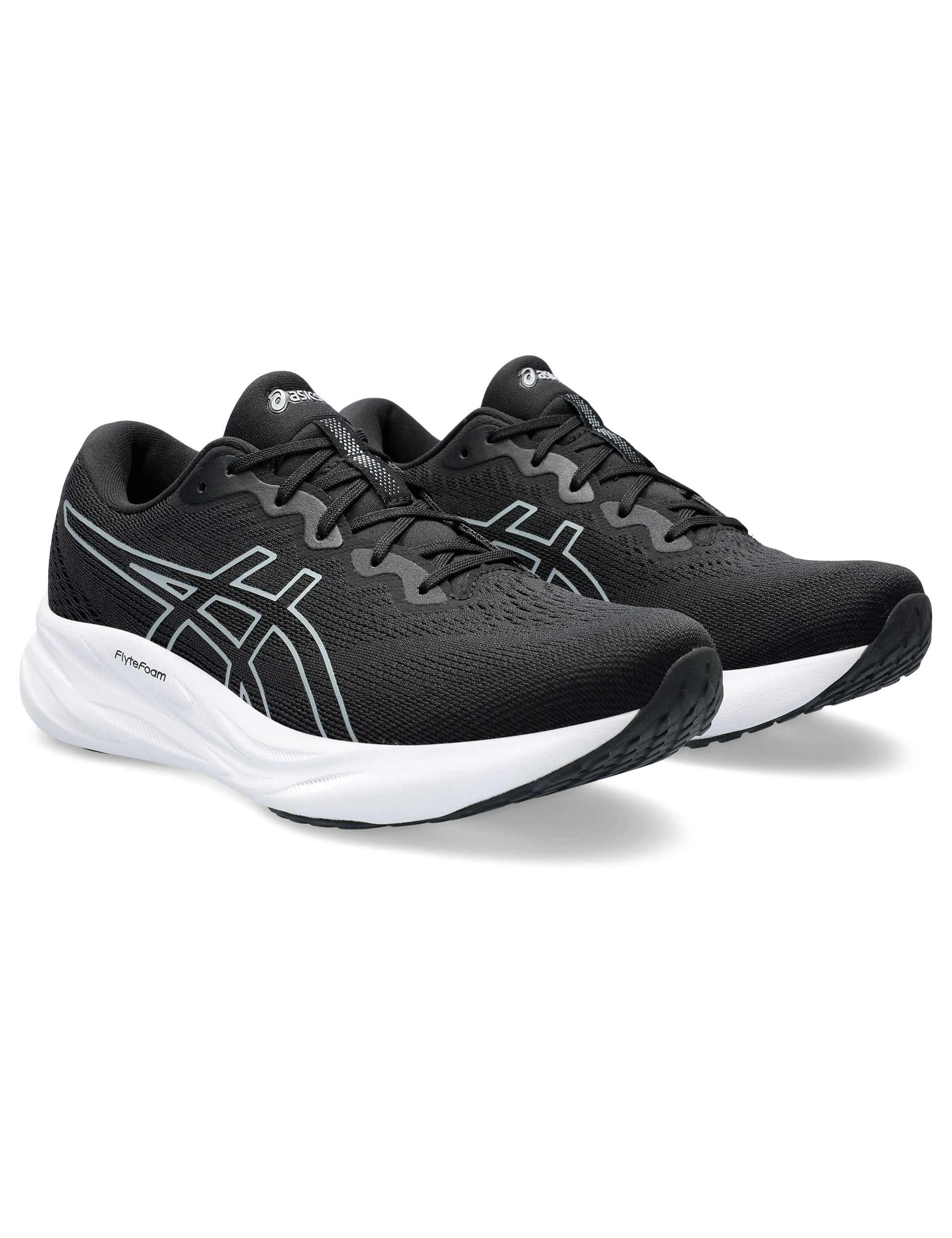 Asics Women's Pulse 15 Lace Up Trainers - 5.5 - Black, Black