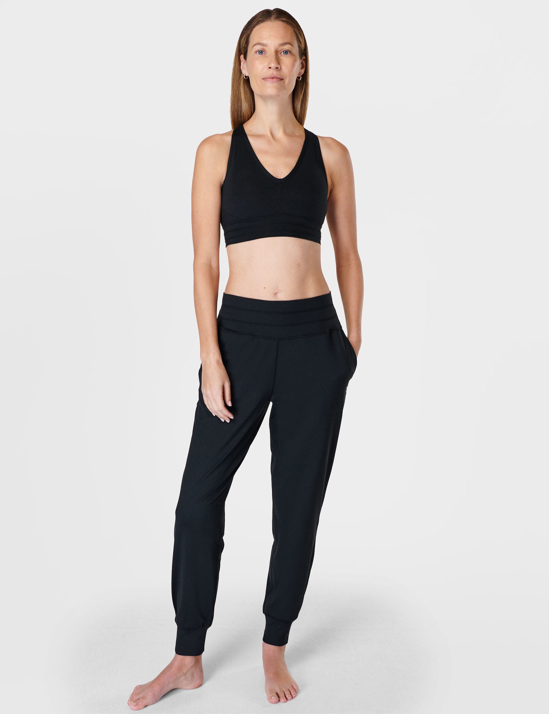 Sweaty Betty Women's Gaia Yoga Non Wired Sports Bra - Black, Black