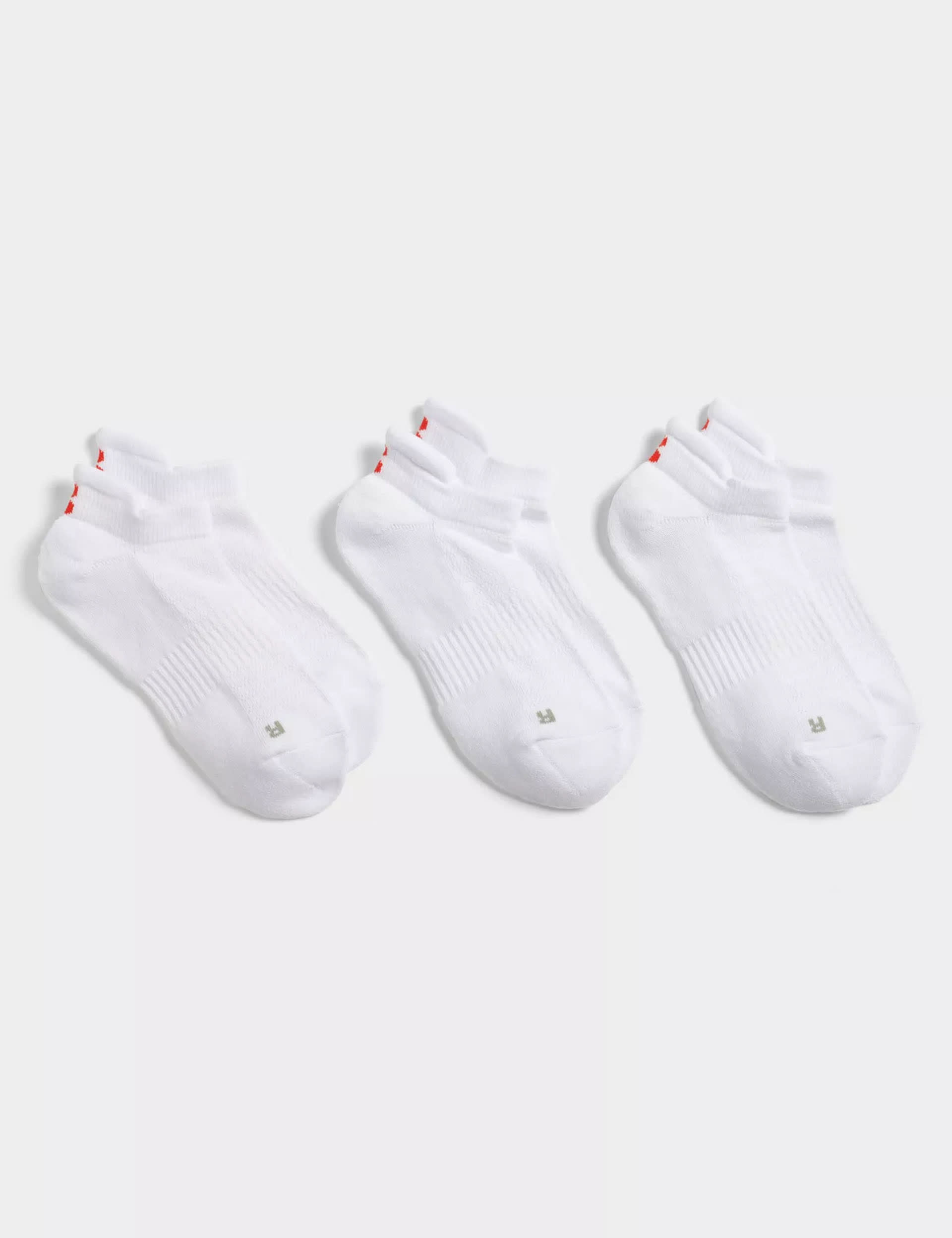 Sweaty Betty Women's 3pk Workout Cotton Rich Trainer Socks - S-M - White, White