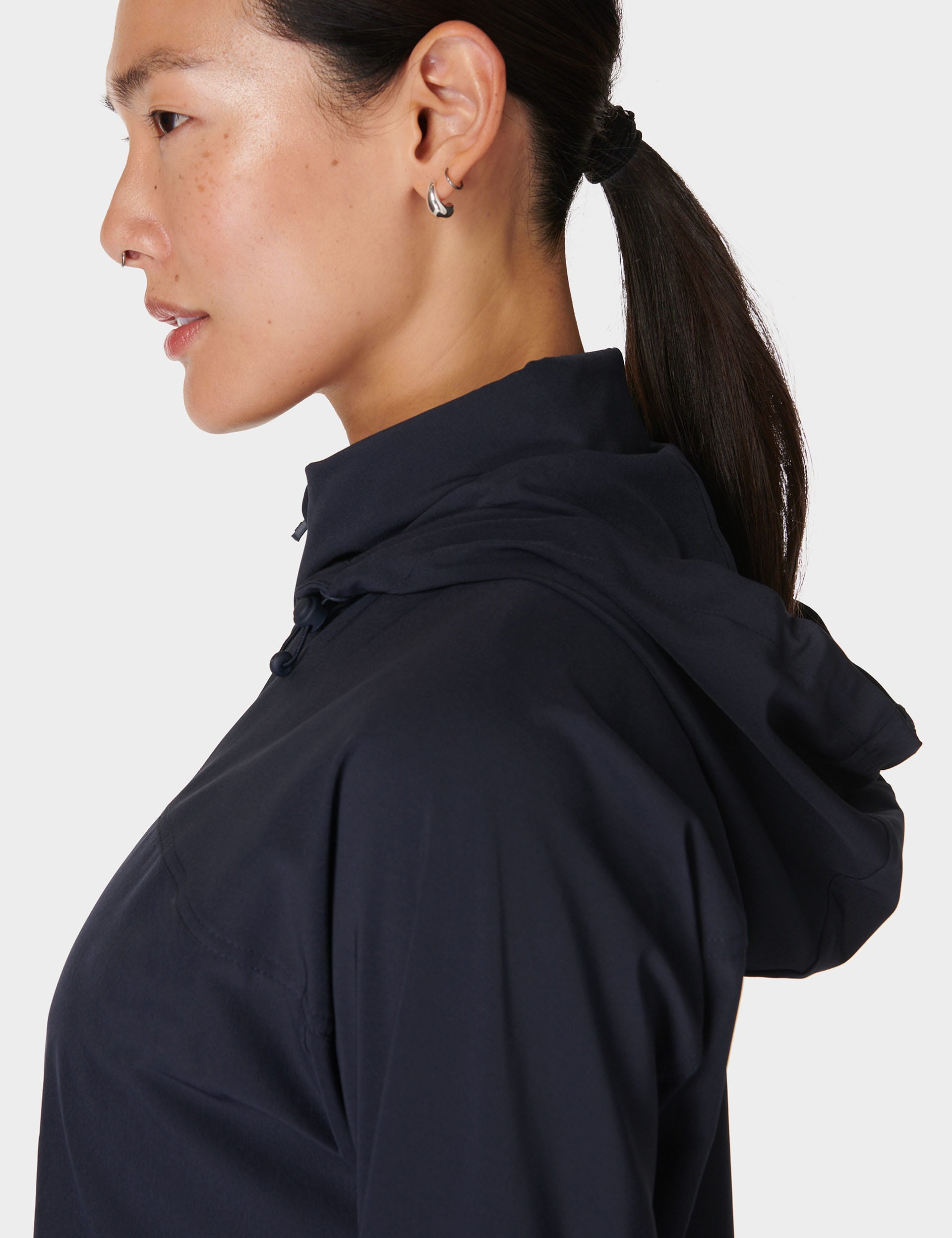 Sweaty Betty Women's Fast Track Funnel Neck Running Jacket - M - Navy, Navy