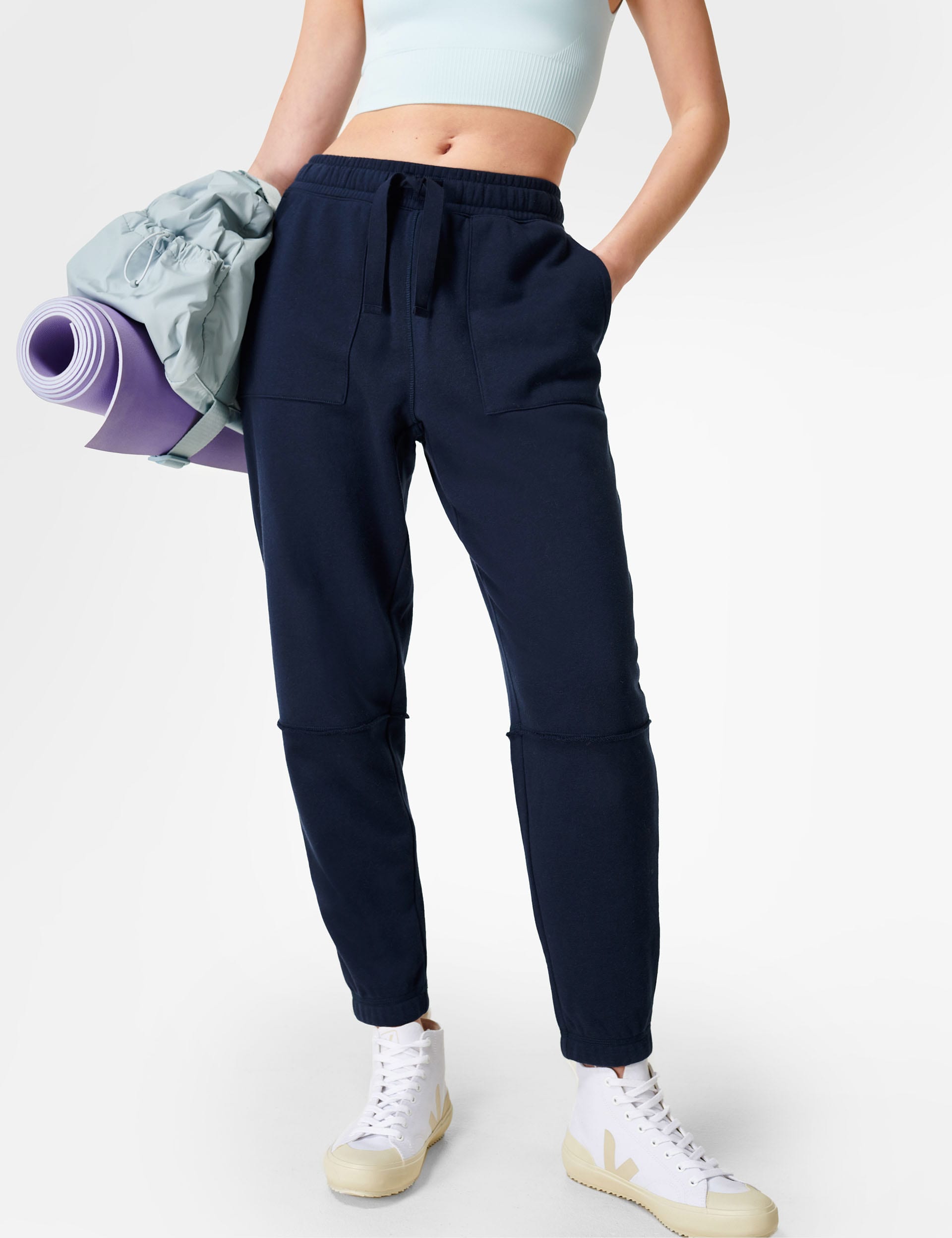 Sweaty Betty Women's Revive Cotton Rich Relaxed Joggers - Navy, Navy