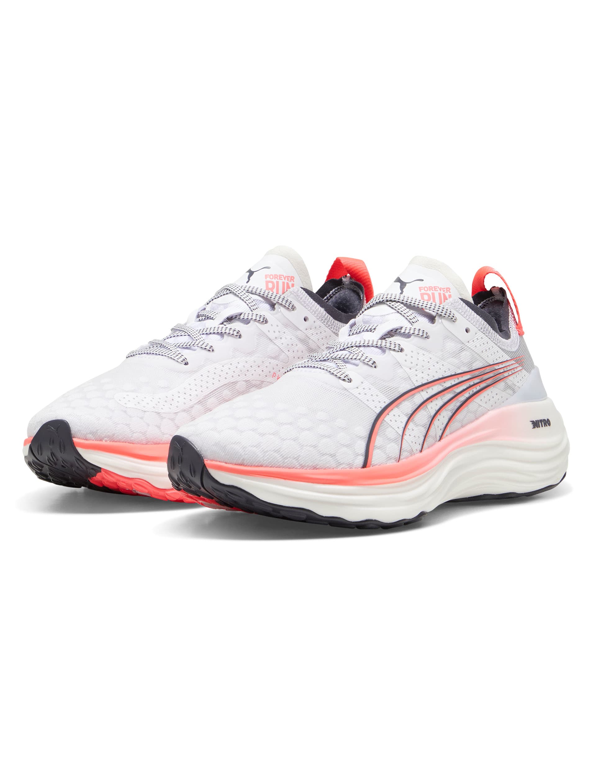 Puma Women's ForeverRun NITRO Trainers - 7.5 - White Mix, White Mix