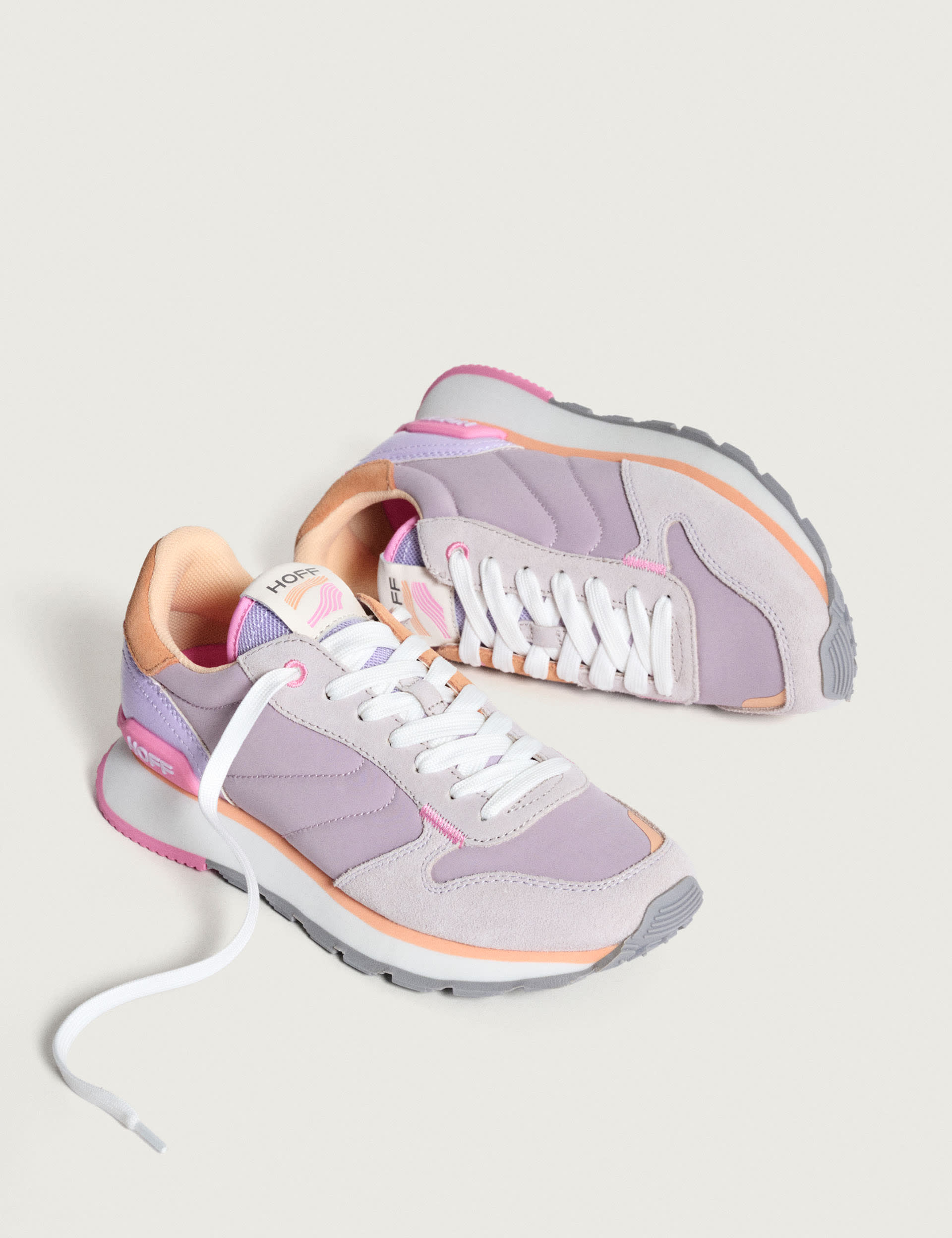 Hoff Women's Track & Field Trainers - 6 - Orange Mix, Medium Purple,Pink Mix,Brown Mix,Metallic,Beig