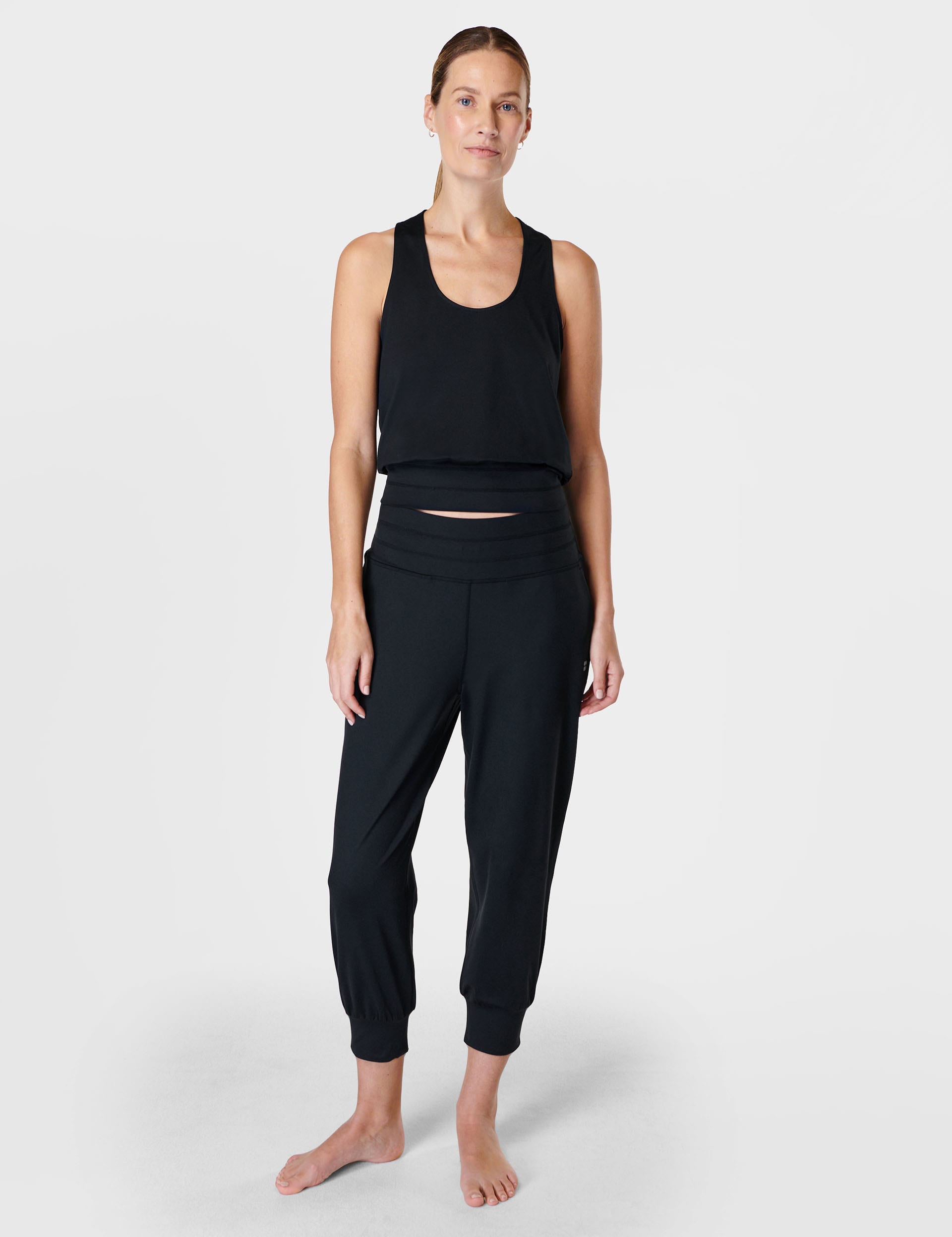 Sweaty Betty Women's Gaia Scoop Neck Relaxed Yoga Vest Top - Black, Black