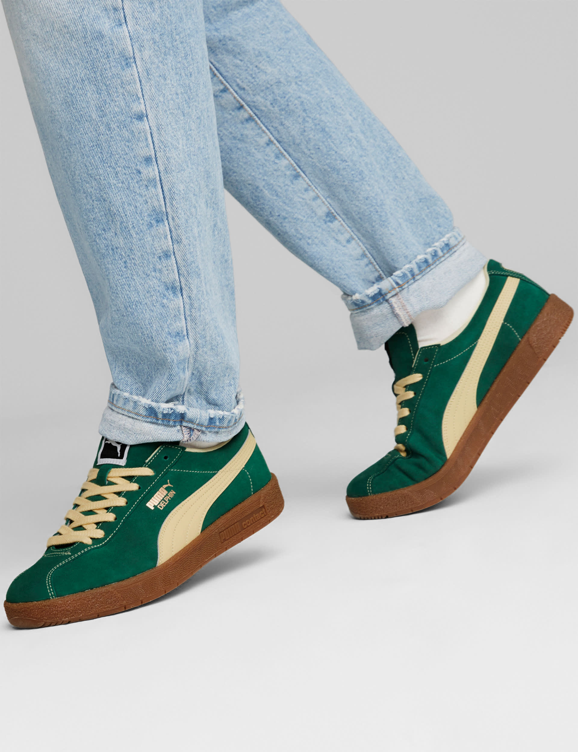 Puma Men's Delphin Suede Trainers - 7 - Emerald, Emerald