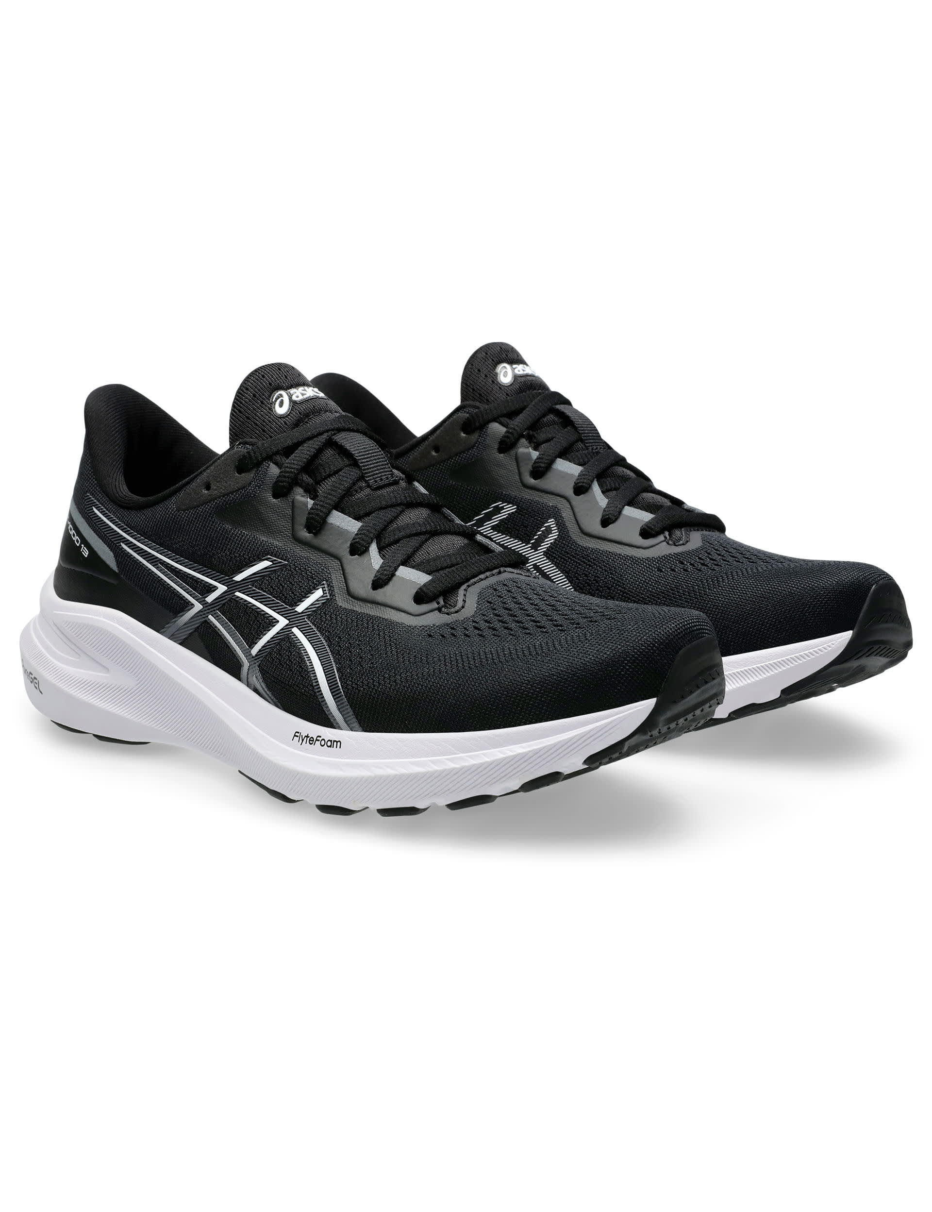 Asics Women's Gt-1000 13 Colour Block Trainers - 5 - Black Mix, Dark Navy Mix,Black Mix