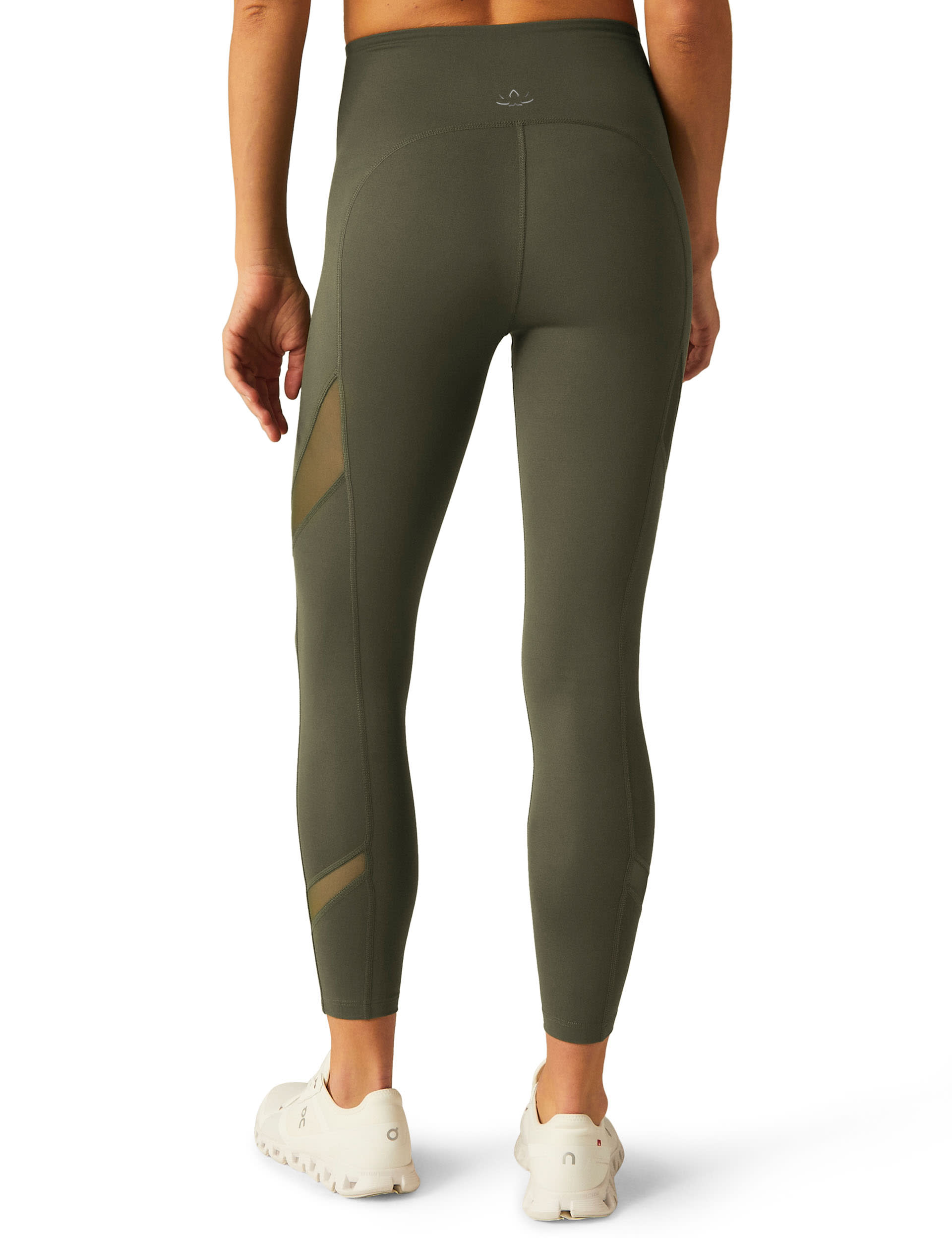 Beyond Yoga Women's Powerbeyond Bootcamp High Waisted 7/8 Leggings - XL - Dark Khaki, Dark Khaki