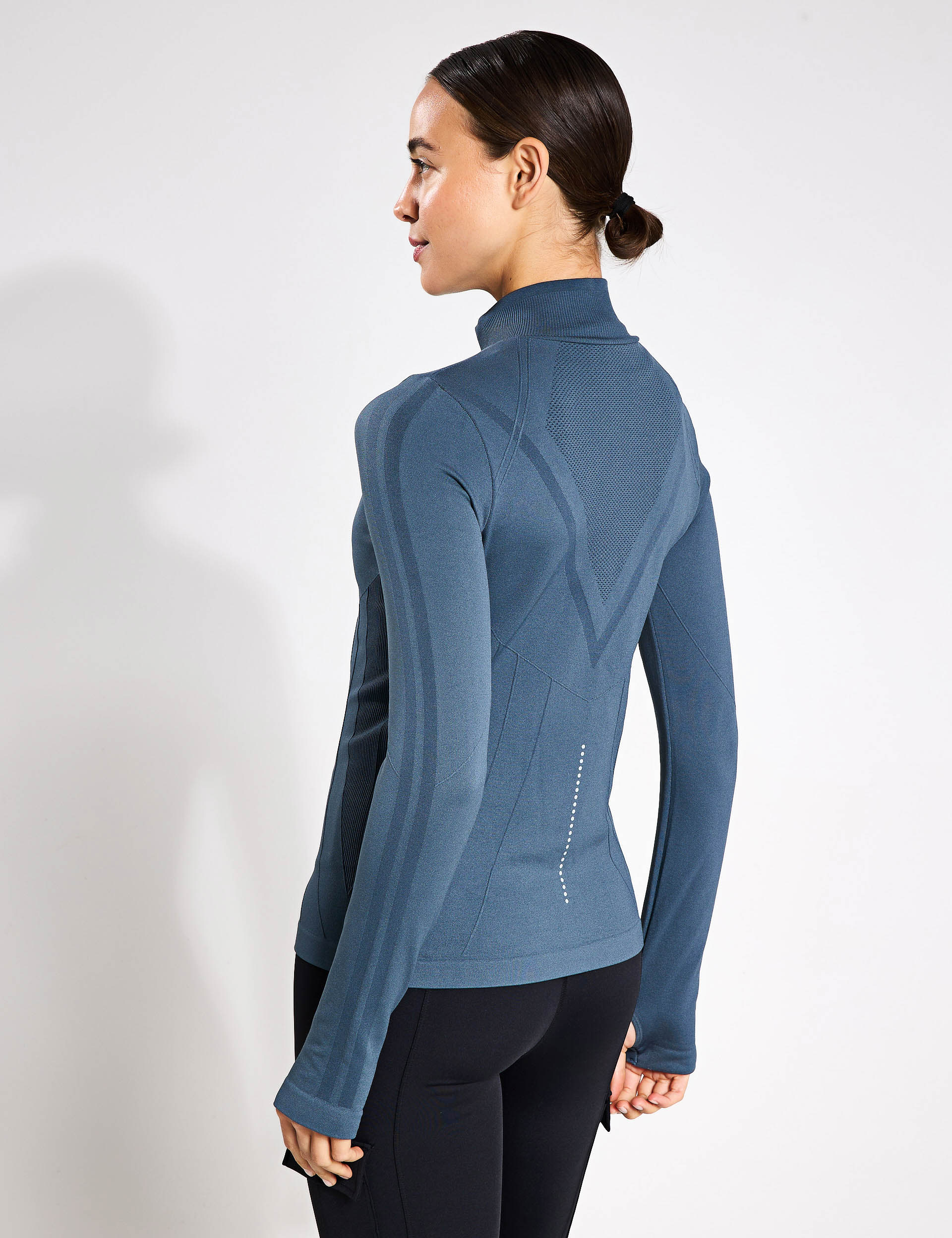 Born Women's Sora Funnel Neck Sports Jacket - M - Air Force Blue, Air Force Blue