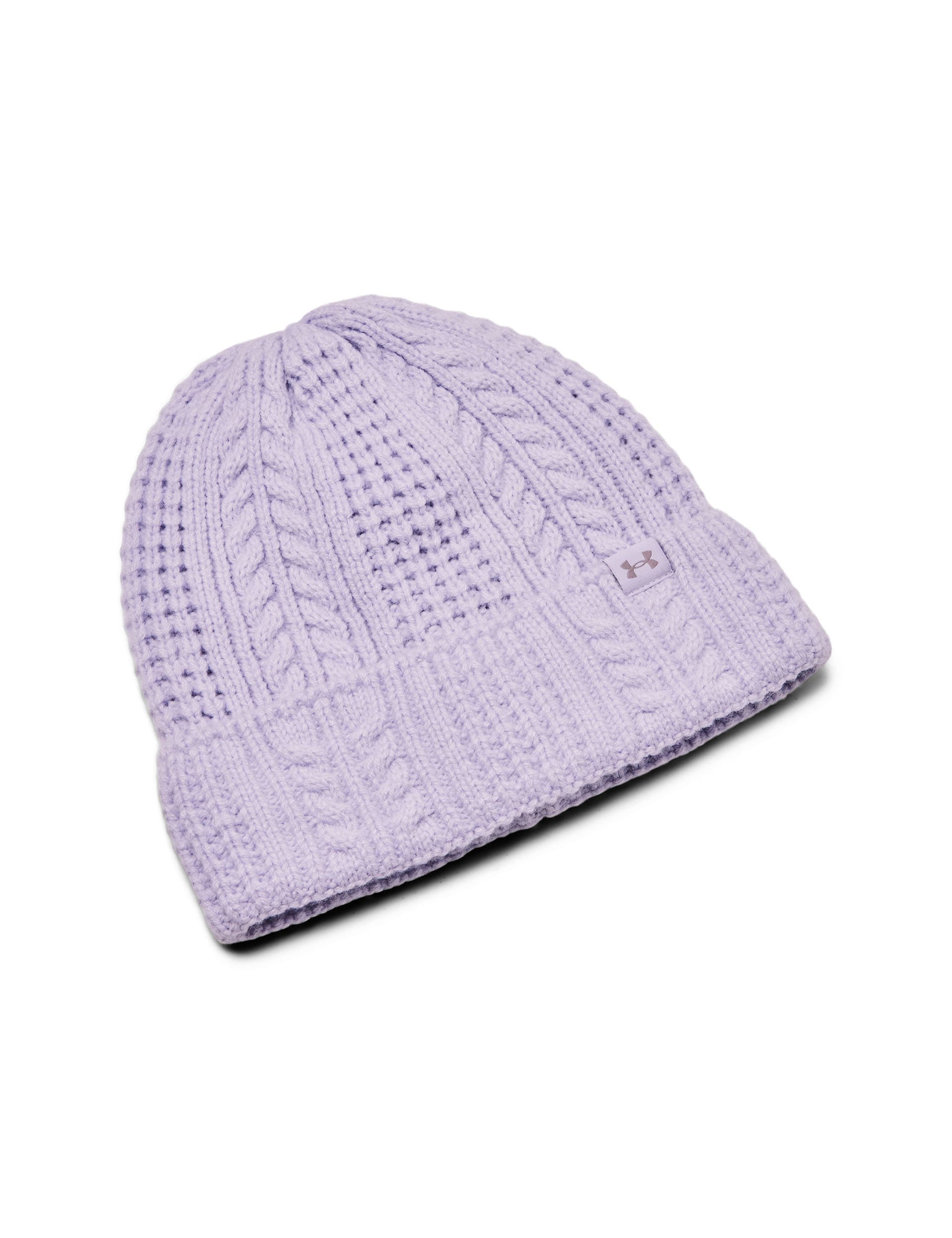 Under Armour Women's Half Time Knitted Beanie Hat - Purple, Purple