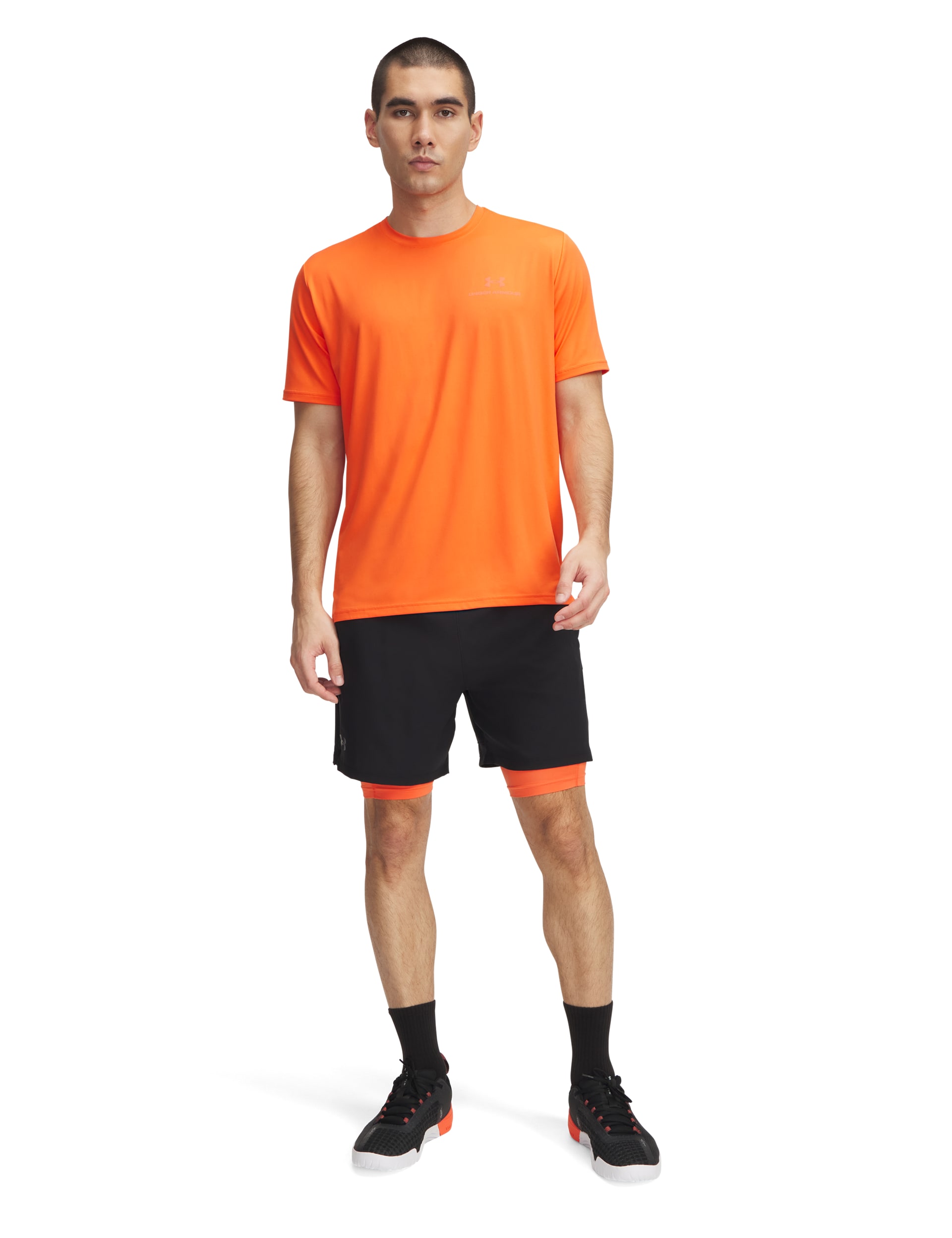 Under Armour Men's Vanish Woven 2-in-1 Shorts - L - Black Mix, Black Mix