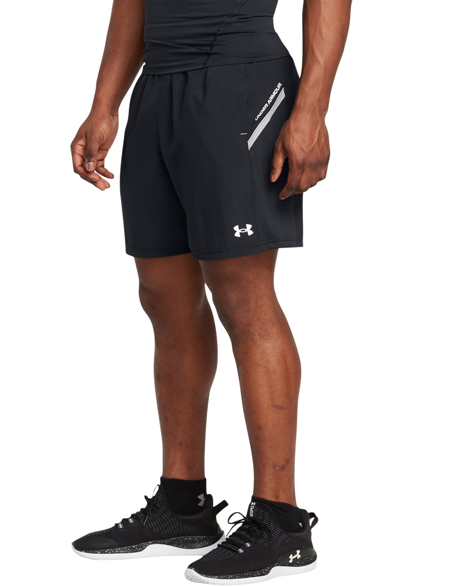 Under Armour Men's Tech Utility Training Shorts - M - Black, Dark Grey,Black