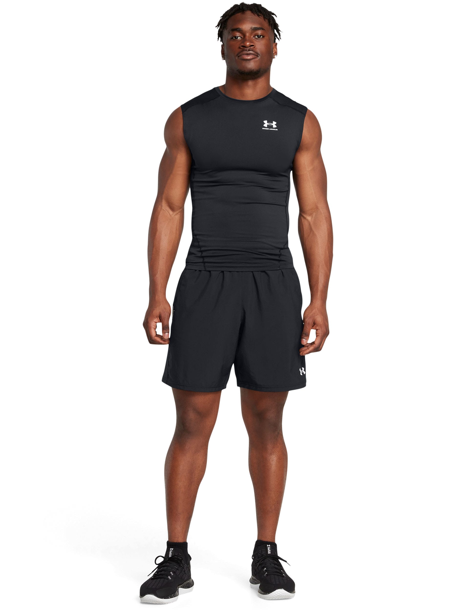 Under Armour Men's Tech Utility Training Shorts - M - Black, Black,Grey