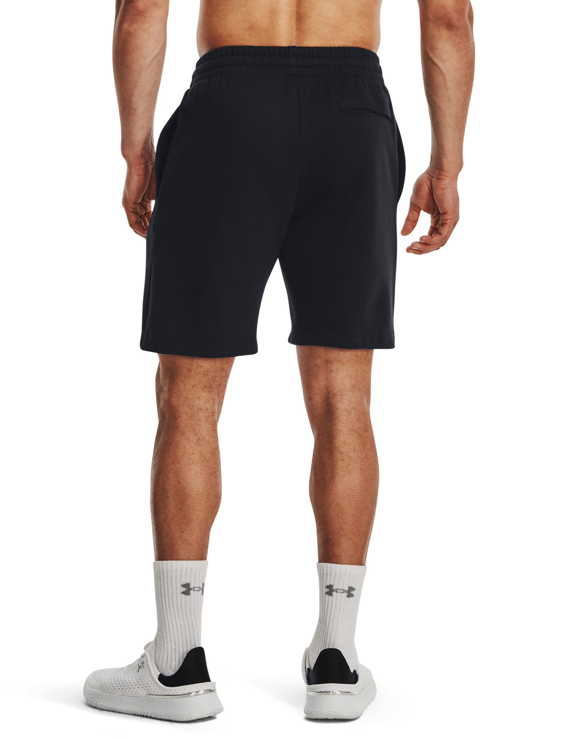 Under Armour Men's Rival Fleece Shorts - M - Black, Black,Grey