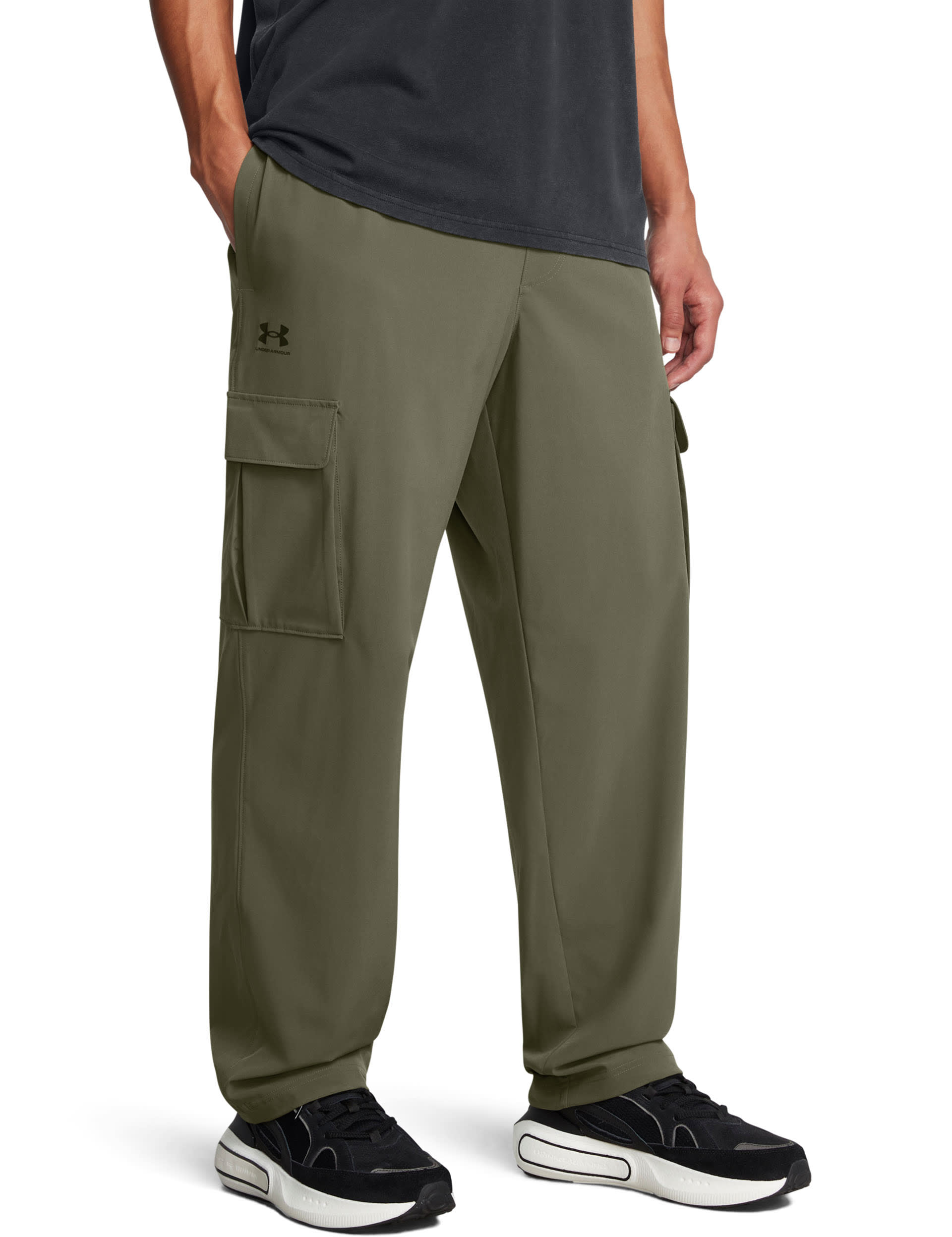 Under Armour Men's Vibe Woven Cargo Joggers - M - Khaki, Khaki