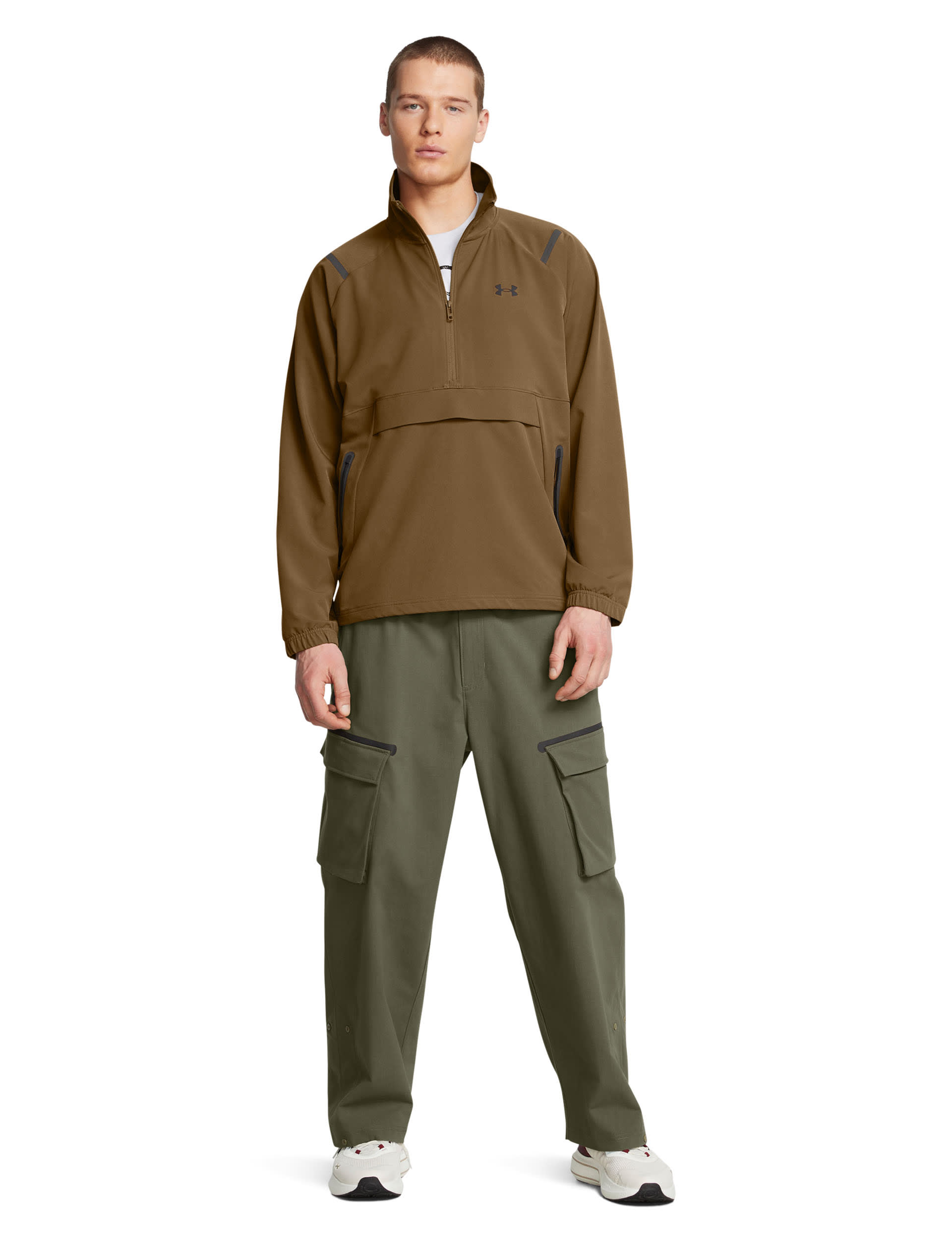 Under Armour Men's Unstoppable Half Zip Anorak - M - Tan, Tan