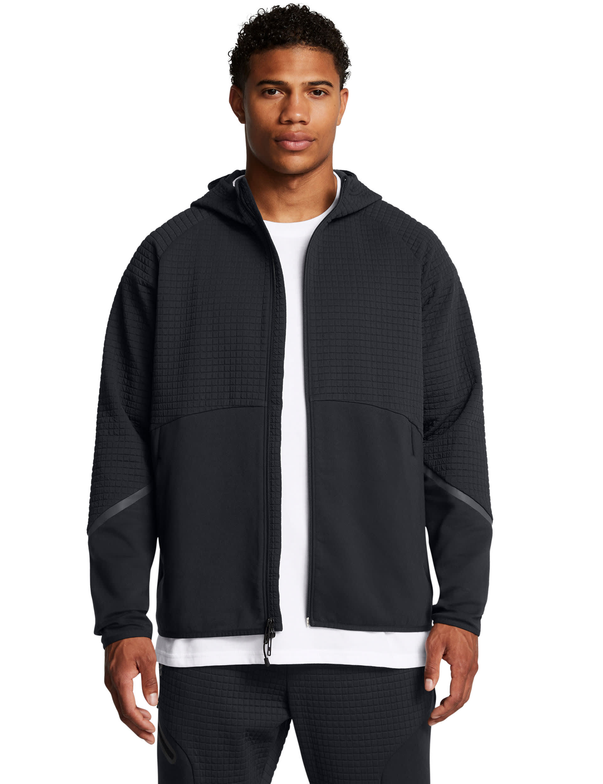 Under Armour Men's Unstoppable Fleece Zip Up Hoodie - M - Black, Black