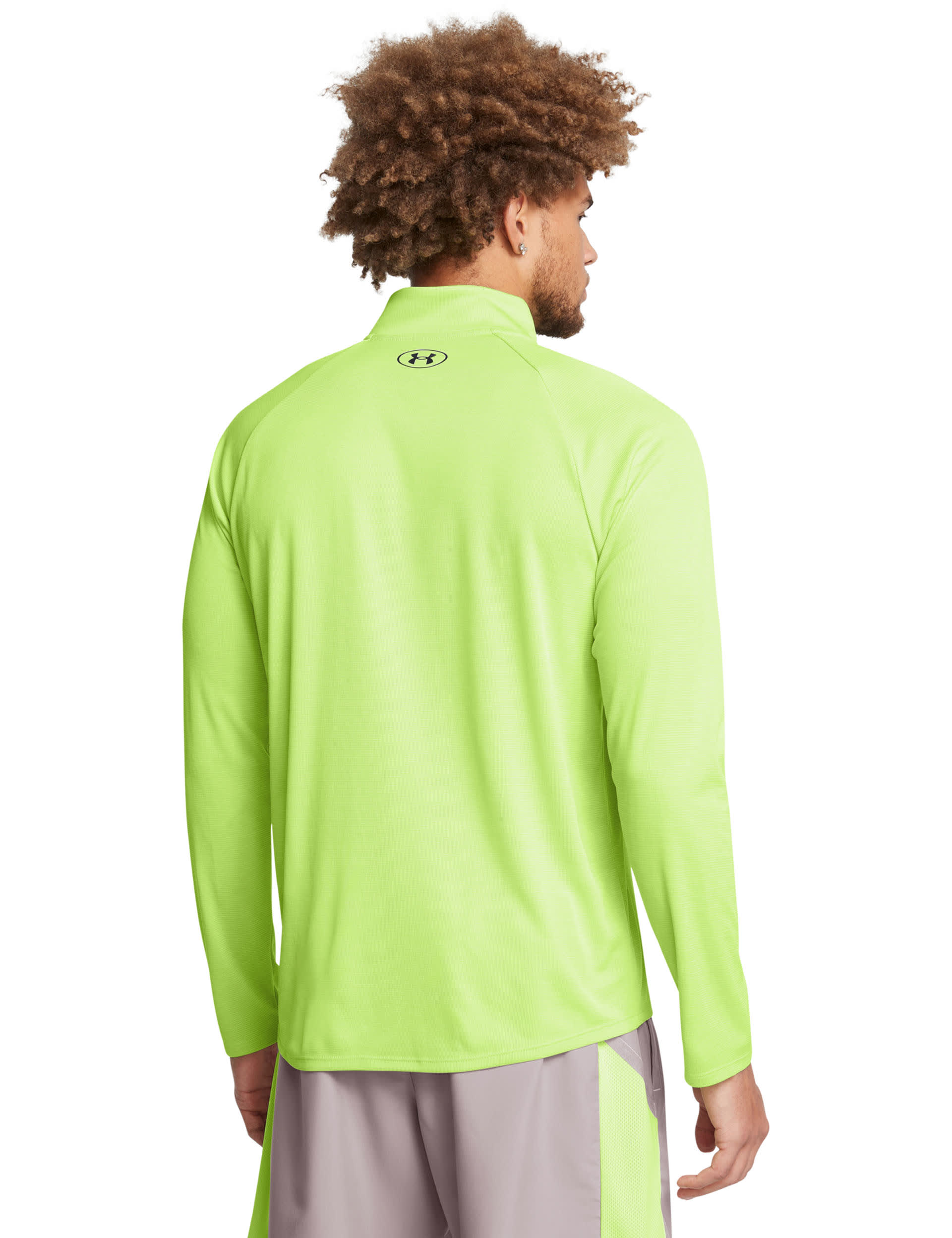 Under Armour Men's Tech Textured Half Zip Training Top - XL - Light Green, Light Green