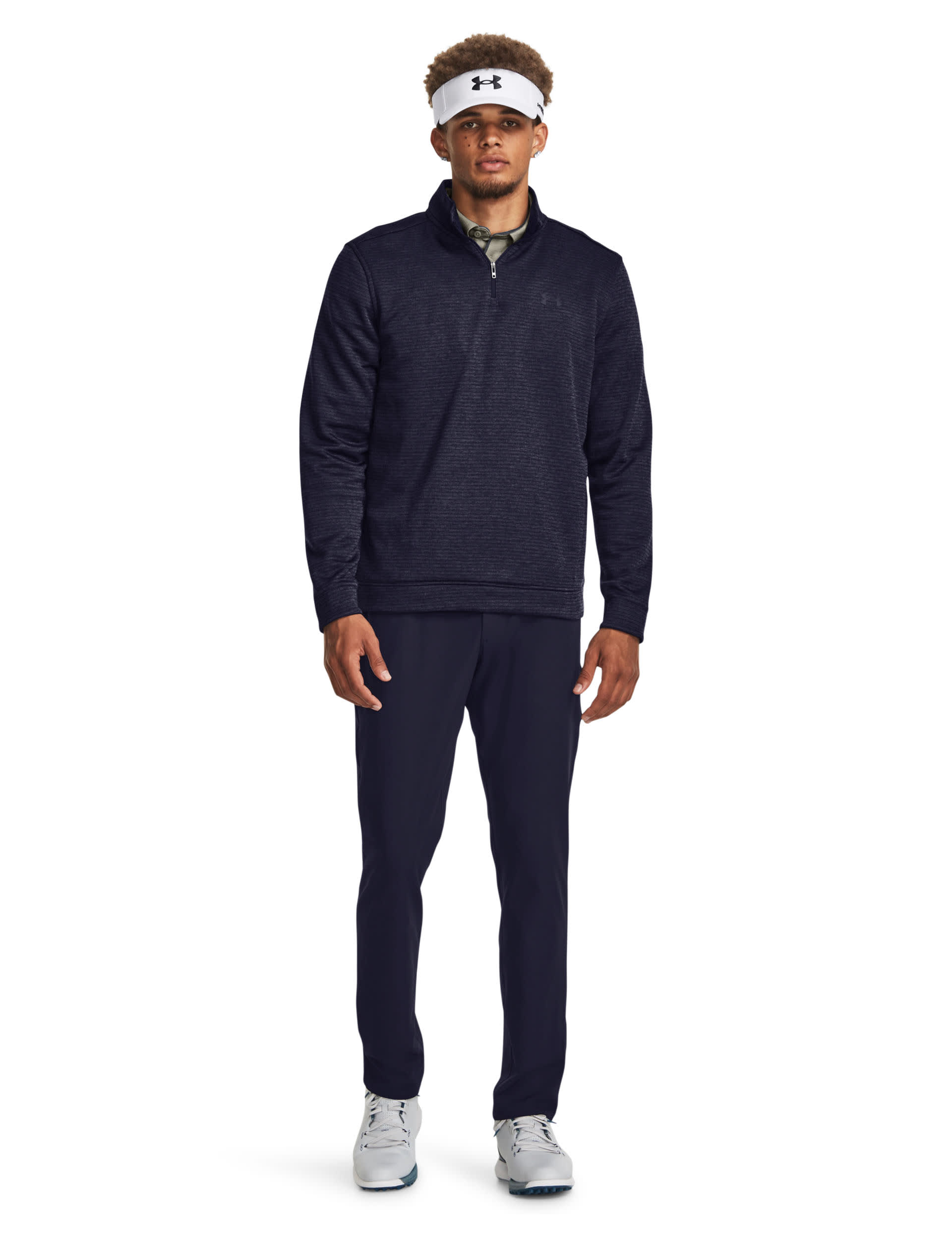 Under Armour Men's Storm Quarter Zip Funnel Neck Fleece - Dark Navy, Dark Navy