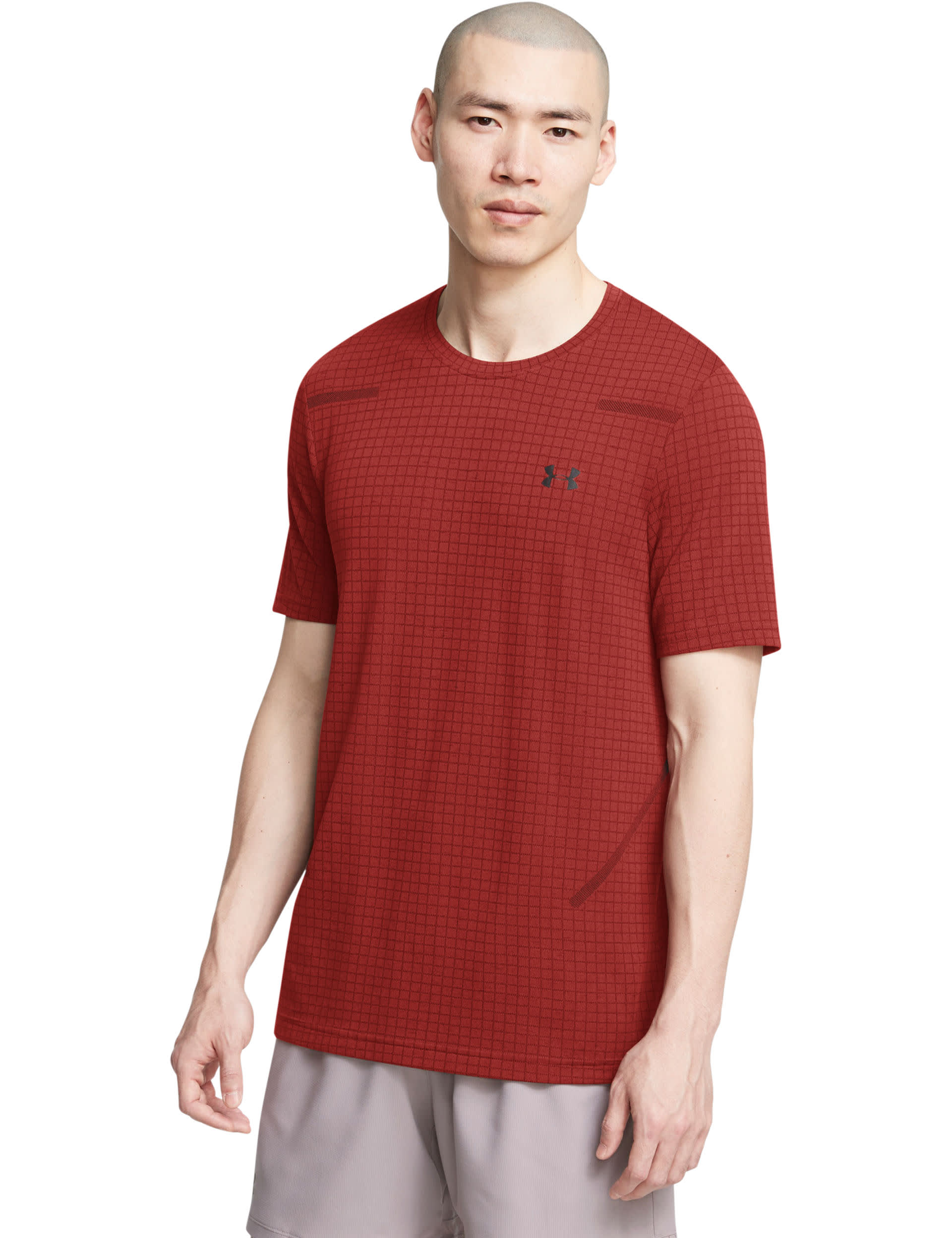 Under Armour Men's Vanish Seamless Grid Training T-Shirt - Berry, Berry